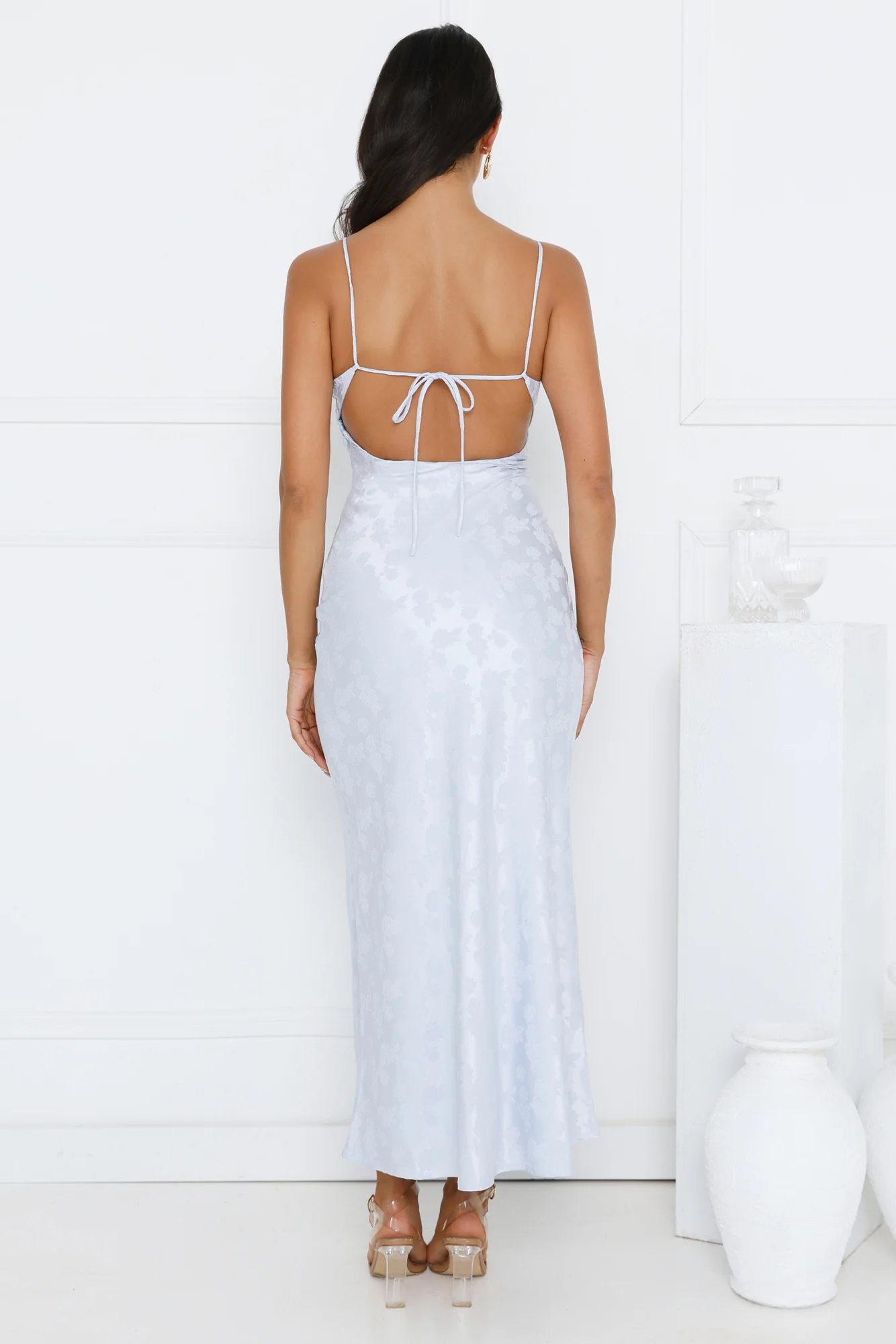 Floral Kiss Satin Maxi Dress