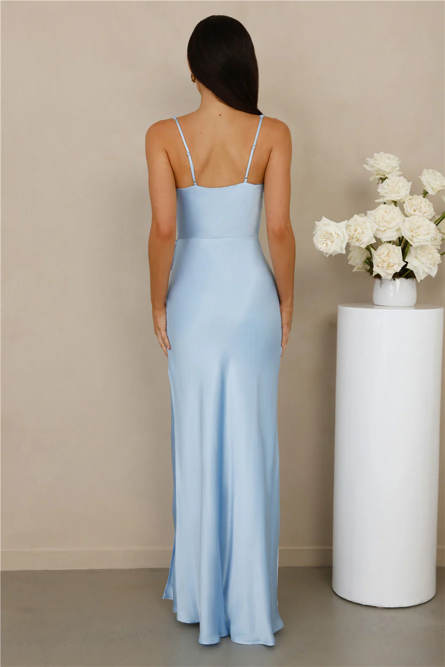 The Evelina Satin Maxi Dress