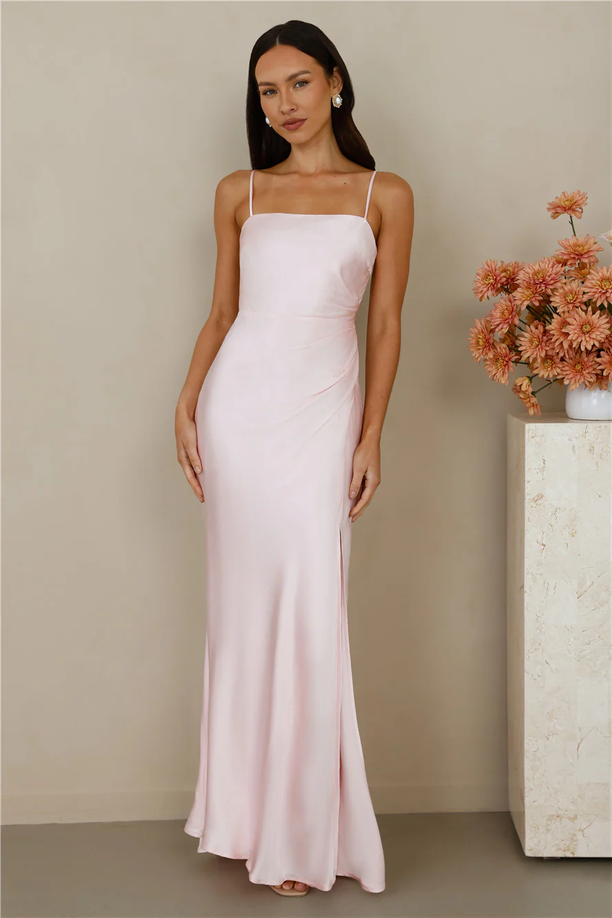 The Violetta Satin Maxi Dress