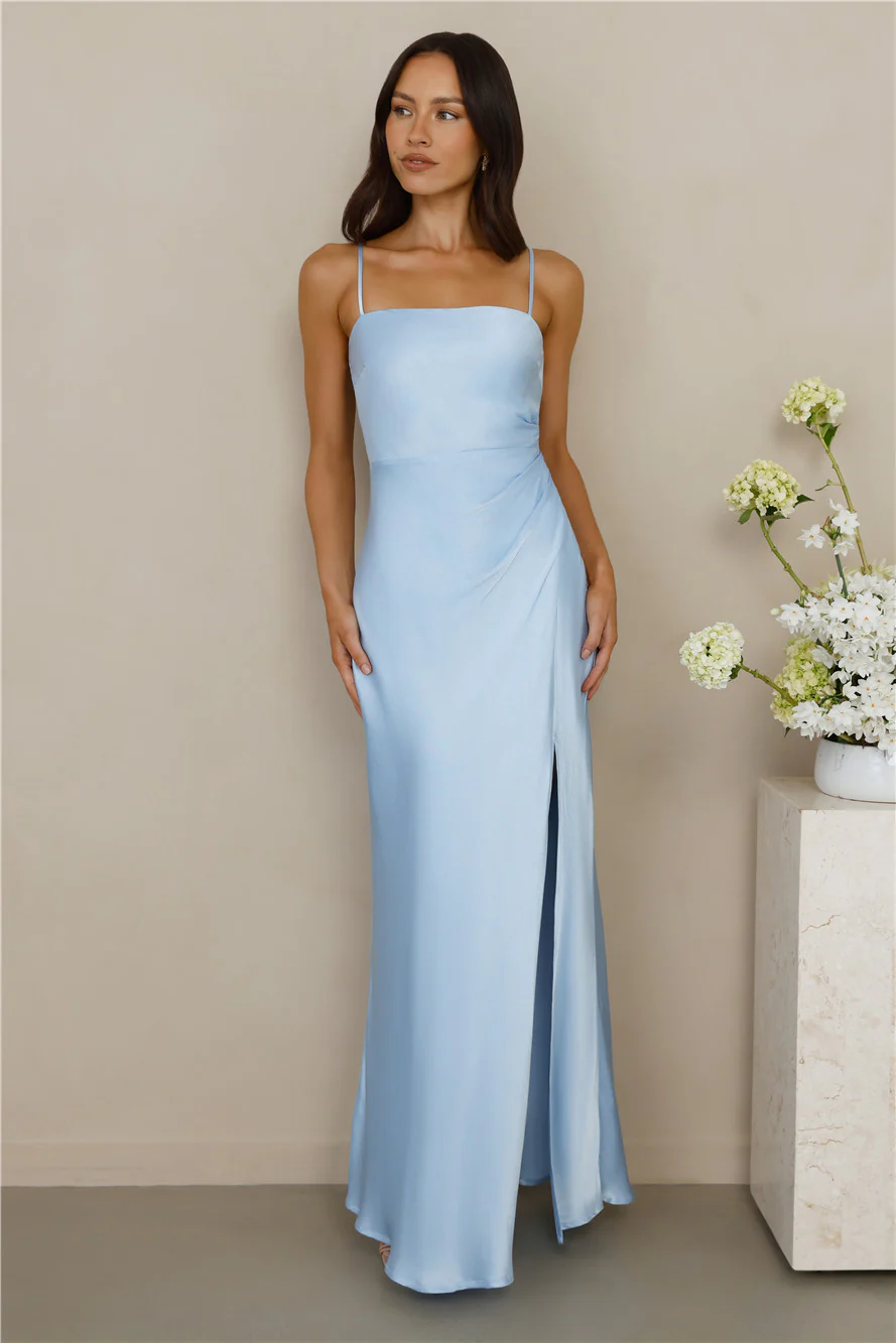 The Violetta Satin Maxi Dress