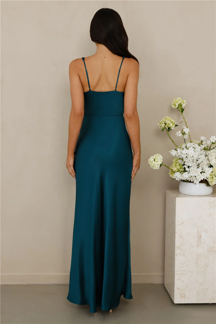 The Evelina Satin Maxi Dress
