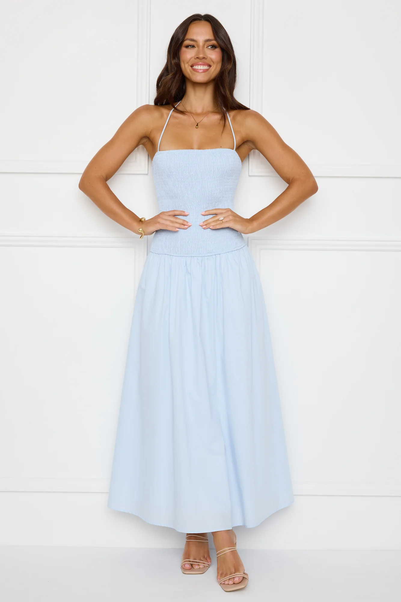 Unmatched Energy Halter Maxi Dress