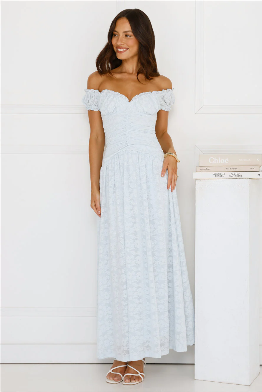 Soft Serve Off Shoulder Maxi Dress