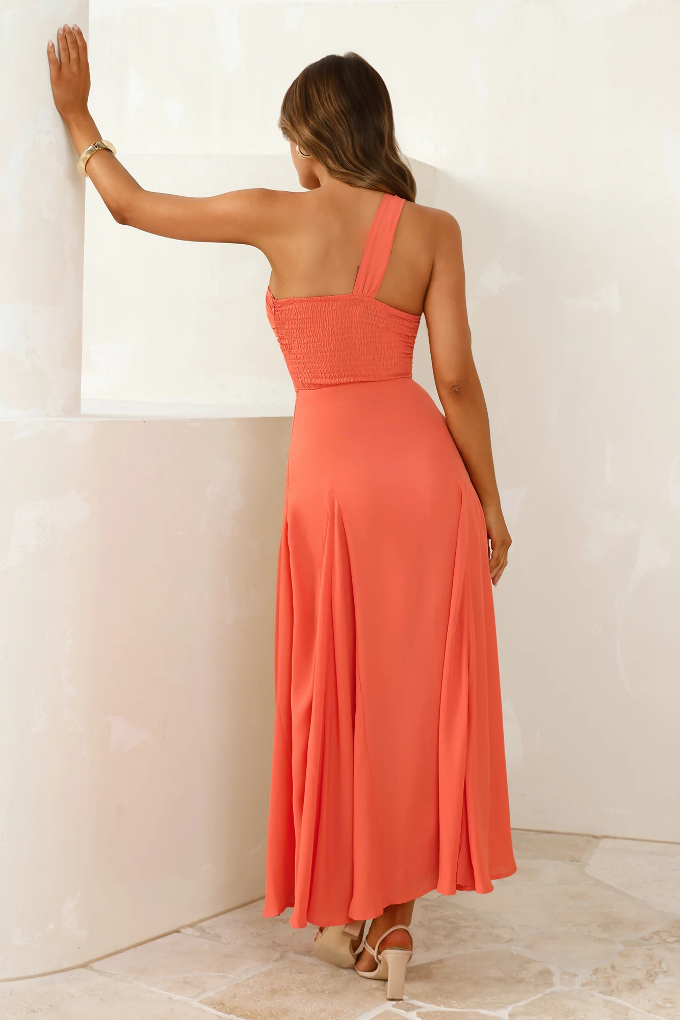 Styled Like A Star One Shoulder Maxi Dress