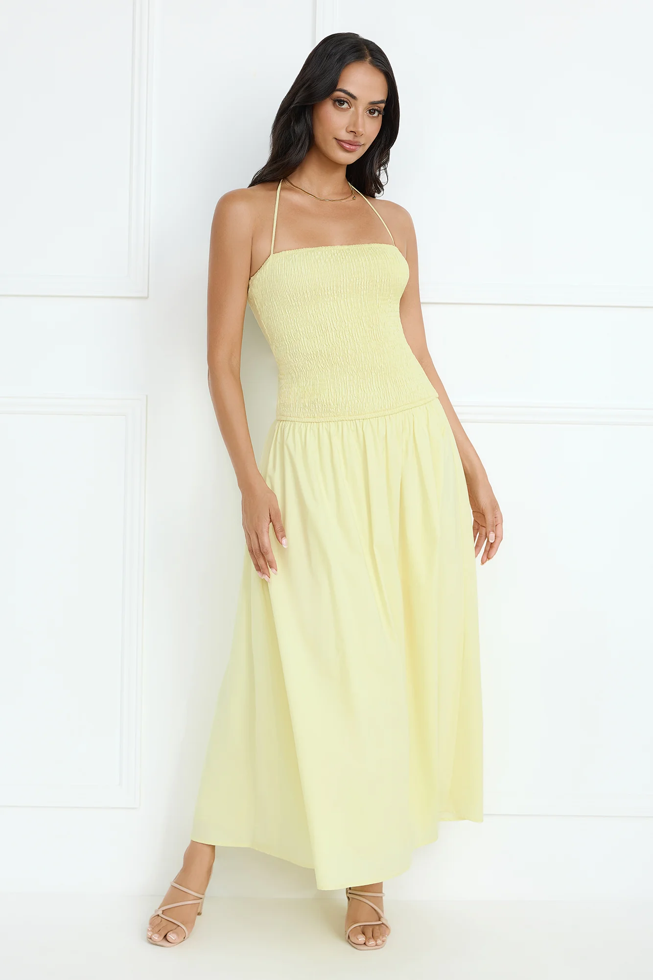 Unmatched Energy Halter Maxi Dress