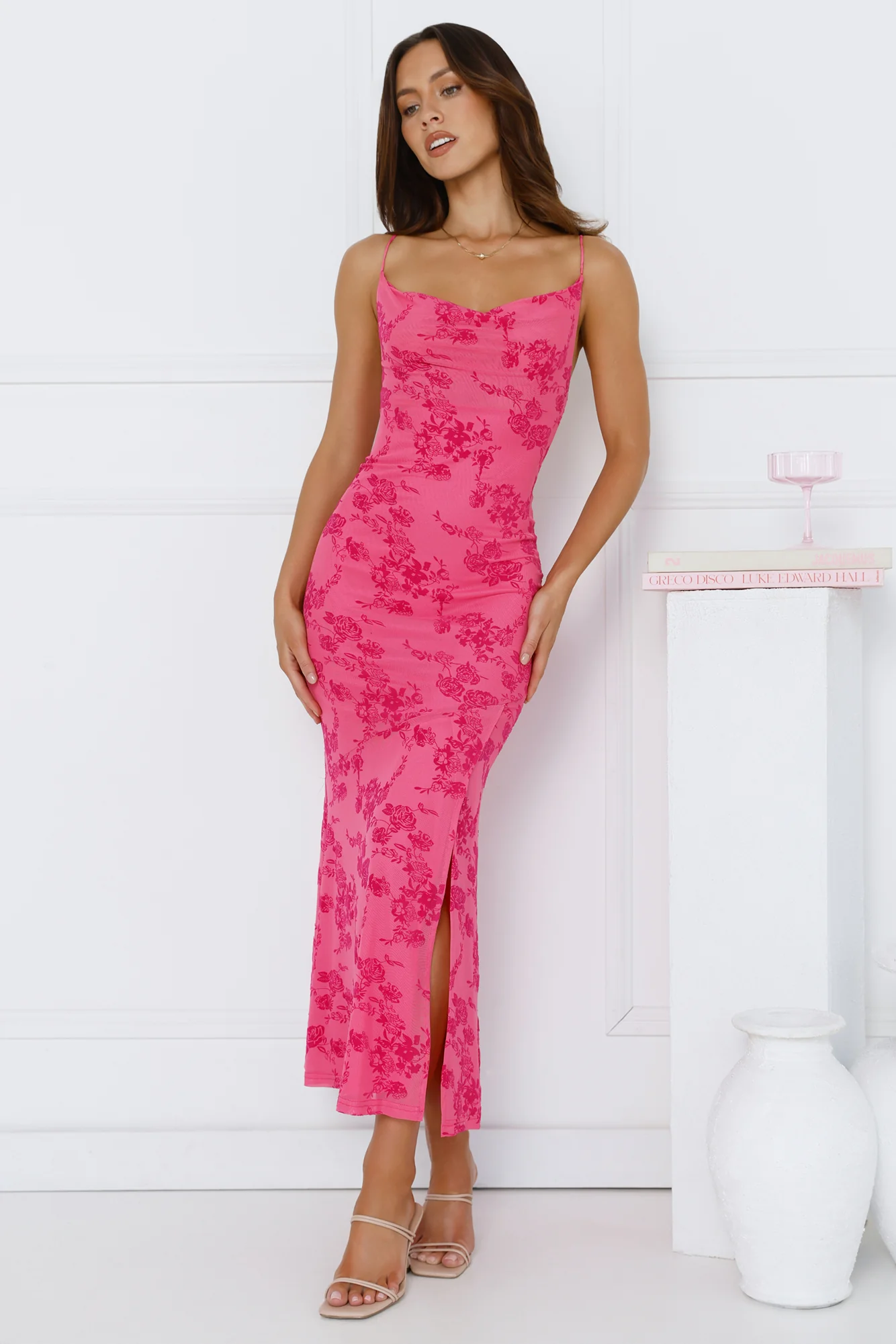 Effortlessly Me Mesh Midi Dress