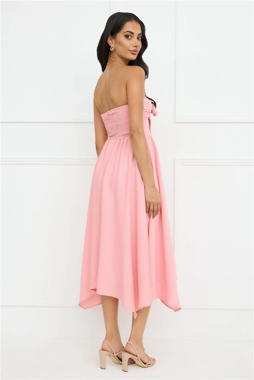 Saltwater Soul Strapless Midi Dress