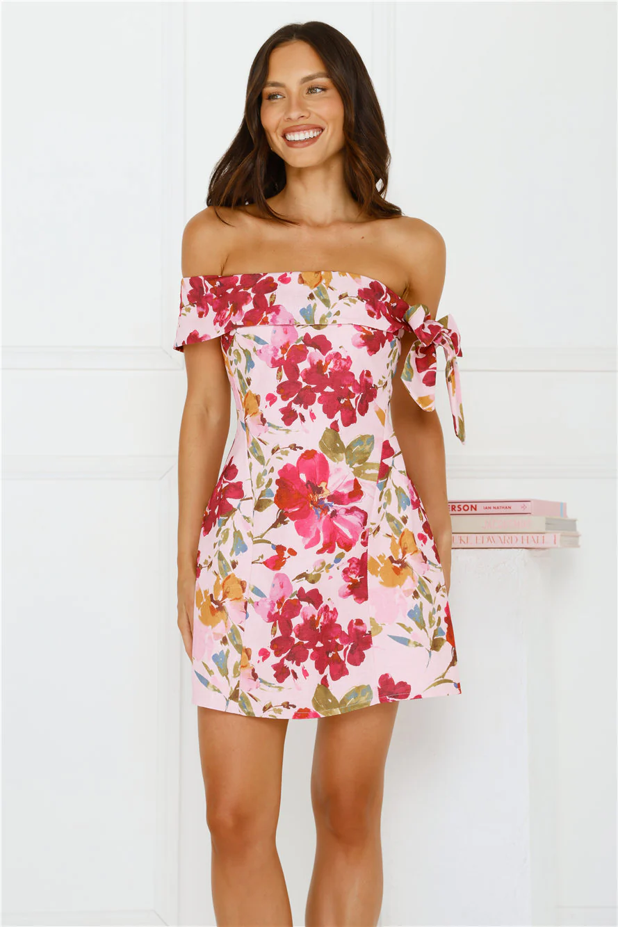 Luxe Seraphina Off Shoulder Mini Dress
