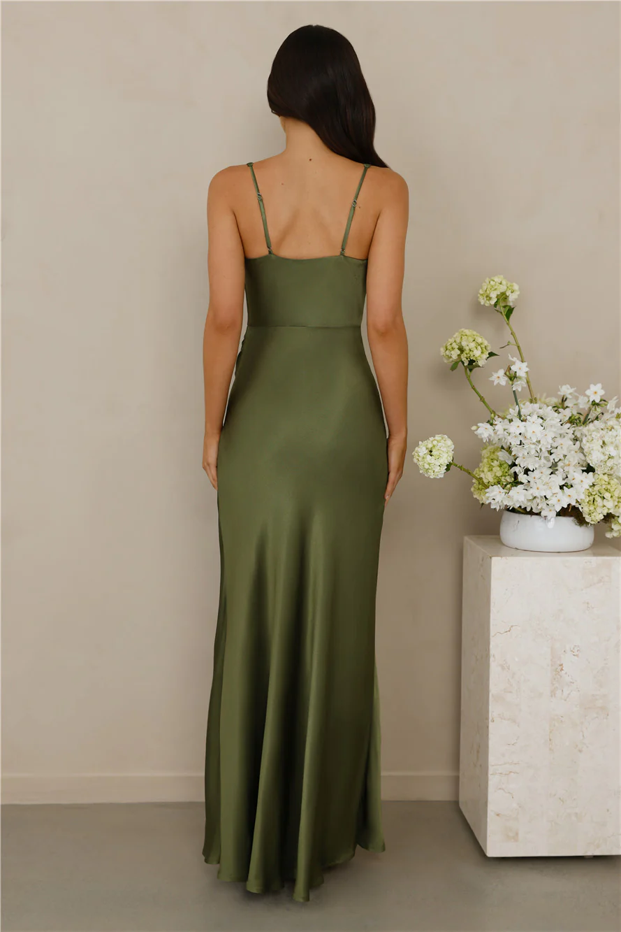 The Evelina Satin Maxi Dress