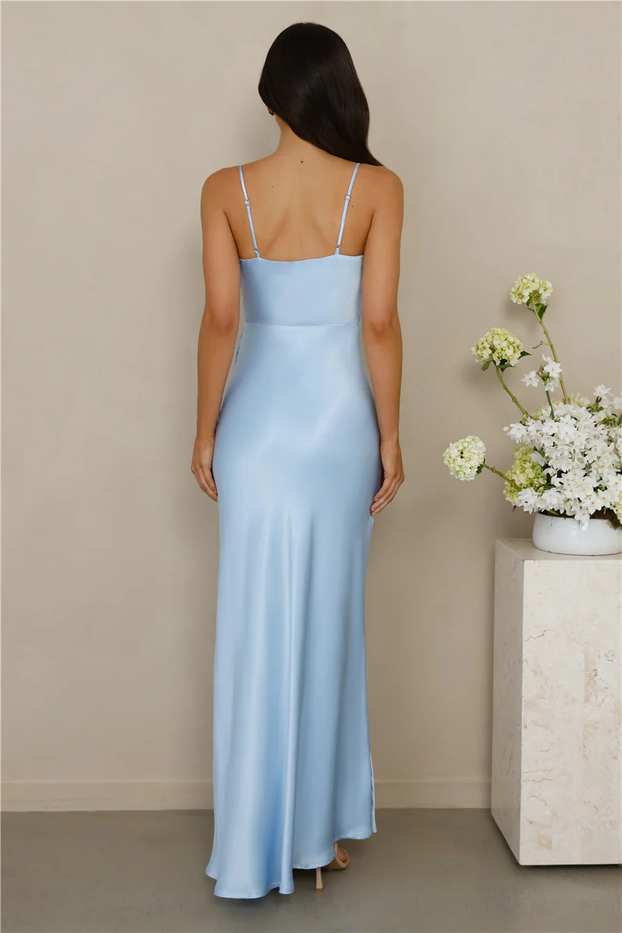 The Violetta Satin Maxi Dress