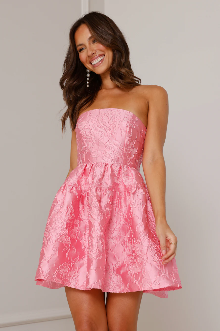 Silhouette Of Dreams Strapless Mini Dress