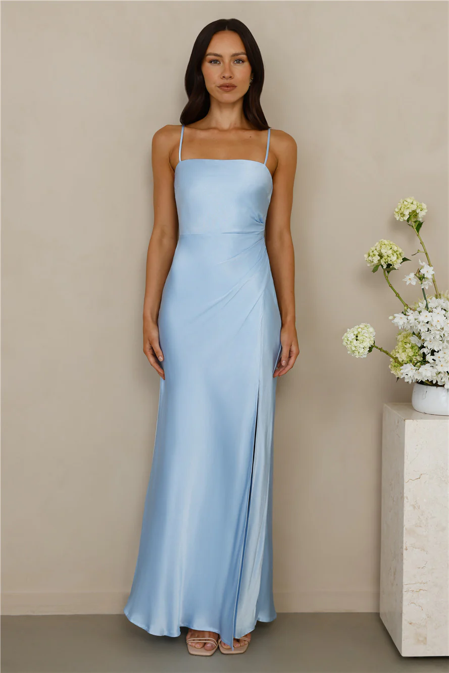 The Violetta Satin Maxi Dress