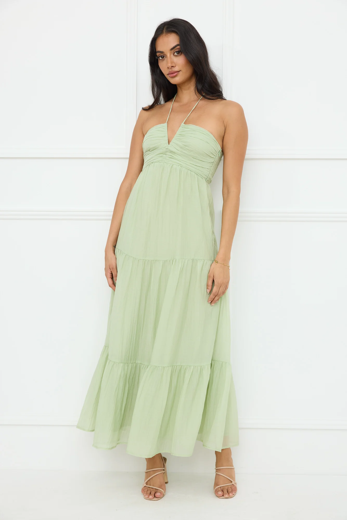 Sunshine Escape Halter Maxi Dress