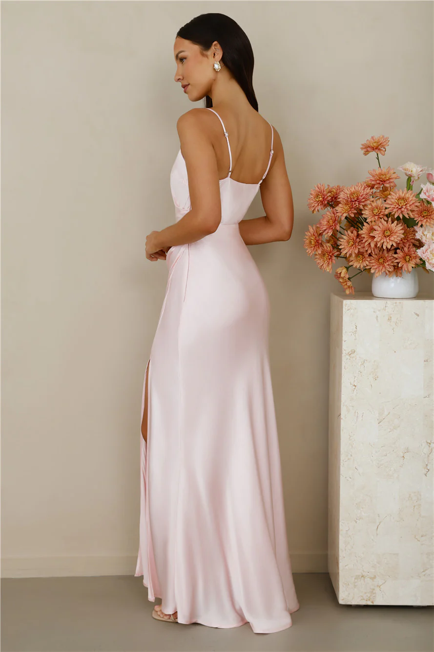 The Violetta Satin Maxi Dress