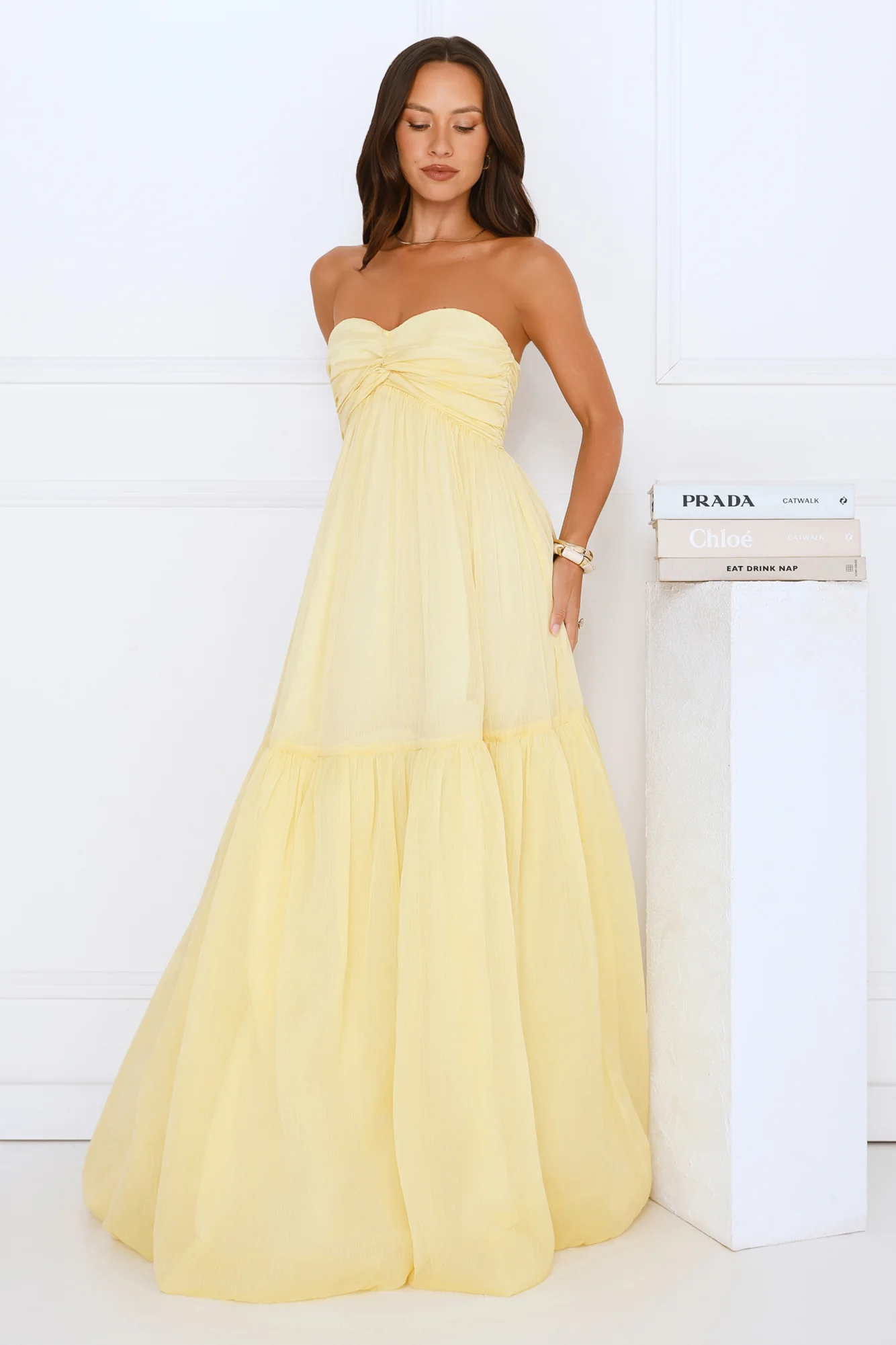 Unforgettable Style Strapless Maxi Dress