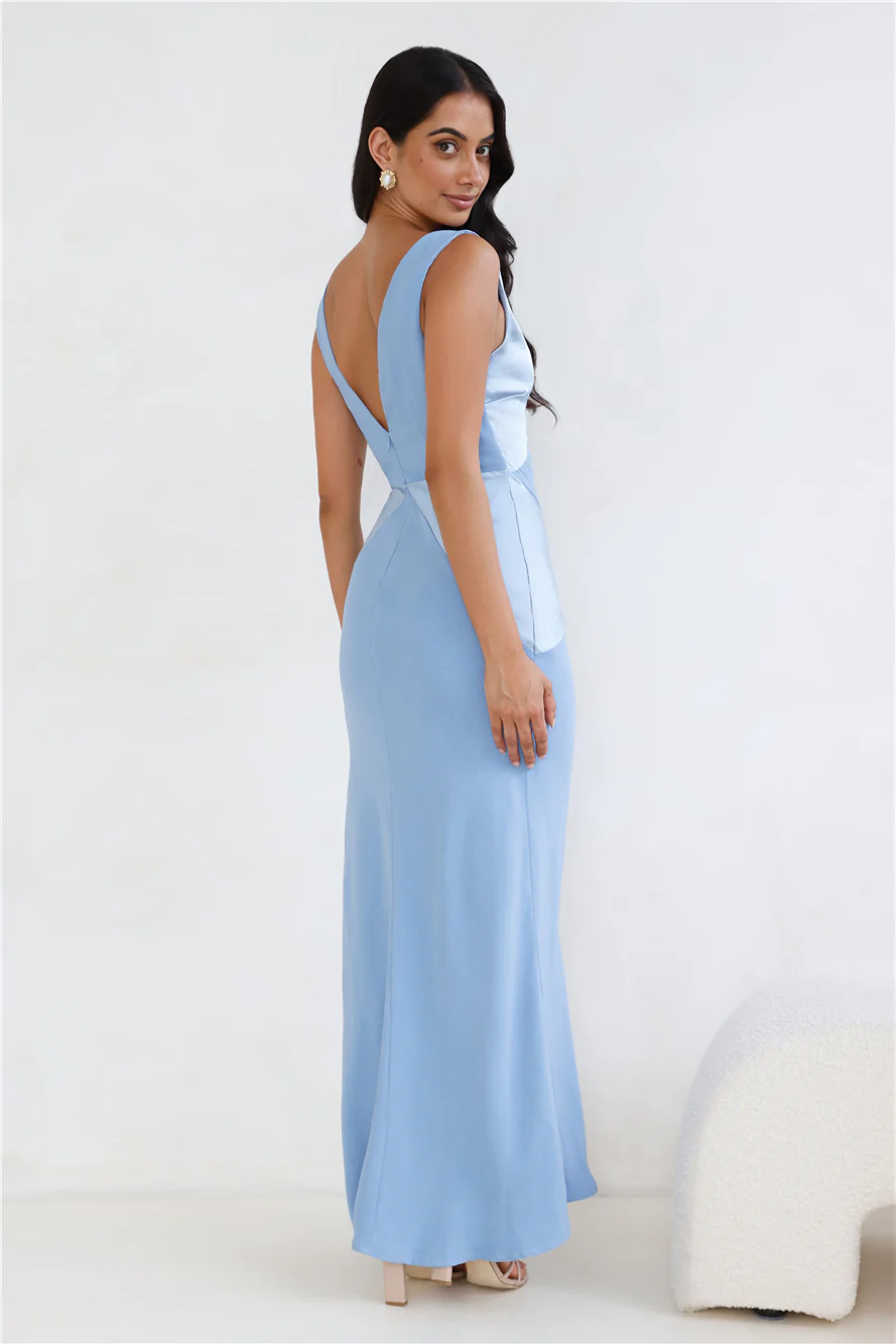 Subtle Splendor Satin Maxi Dress