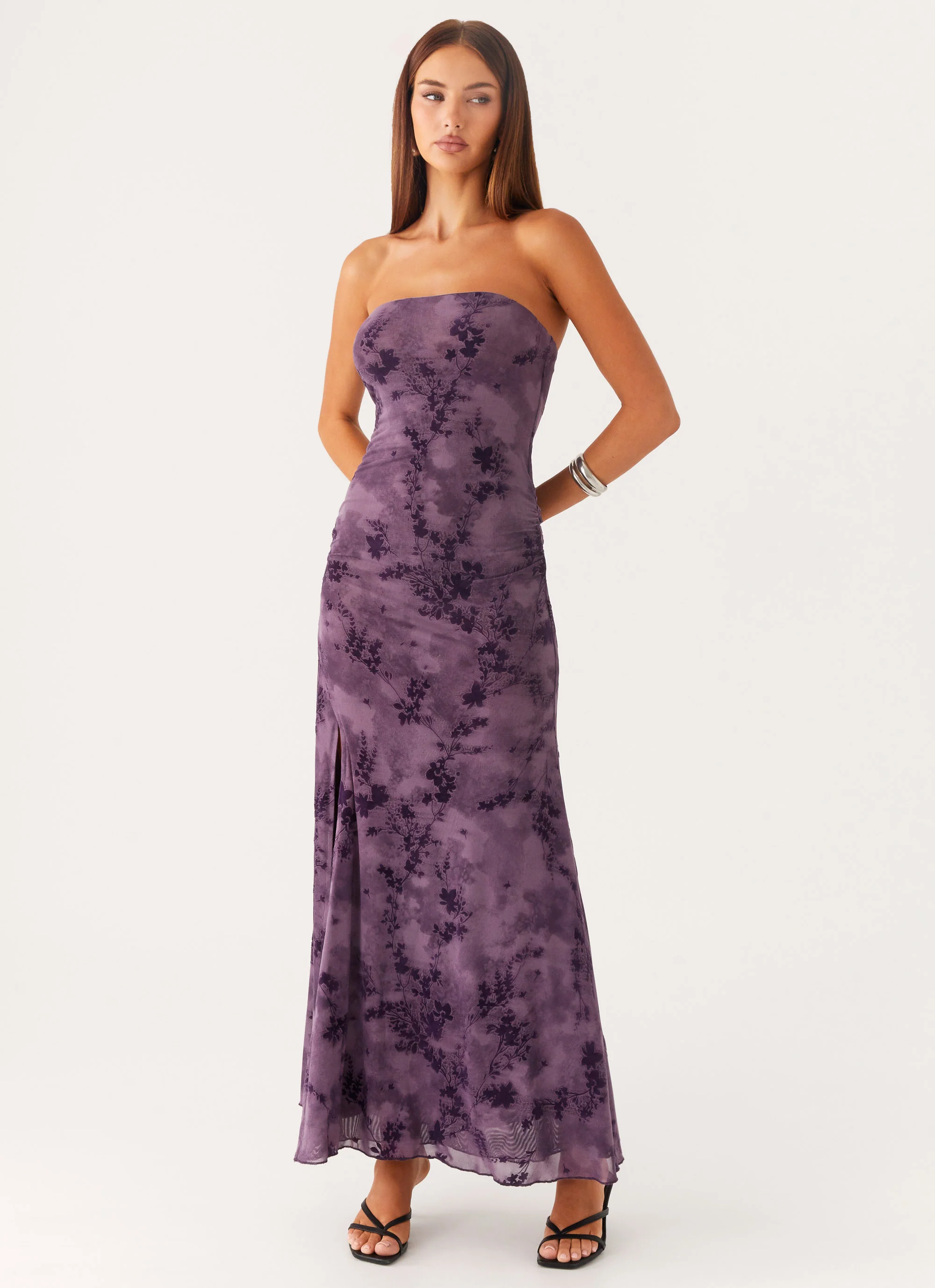Alexandrite Midi Dress - Purple