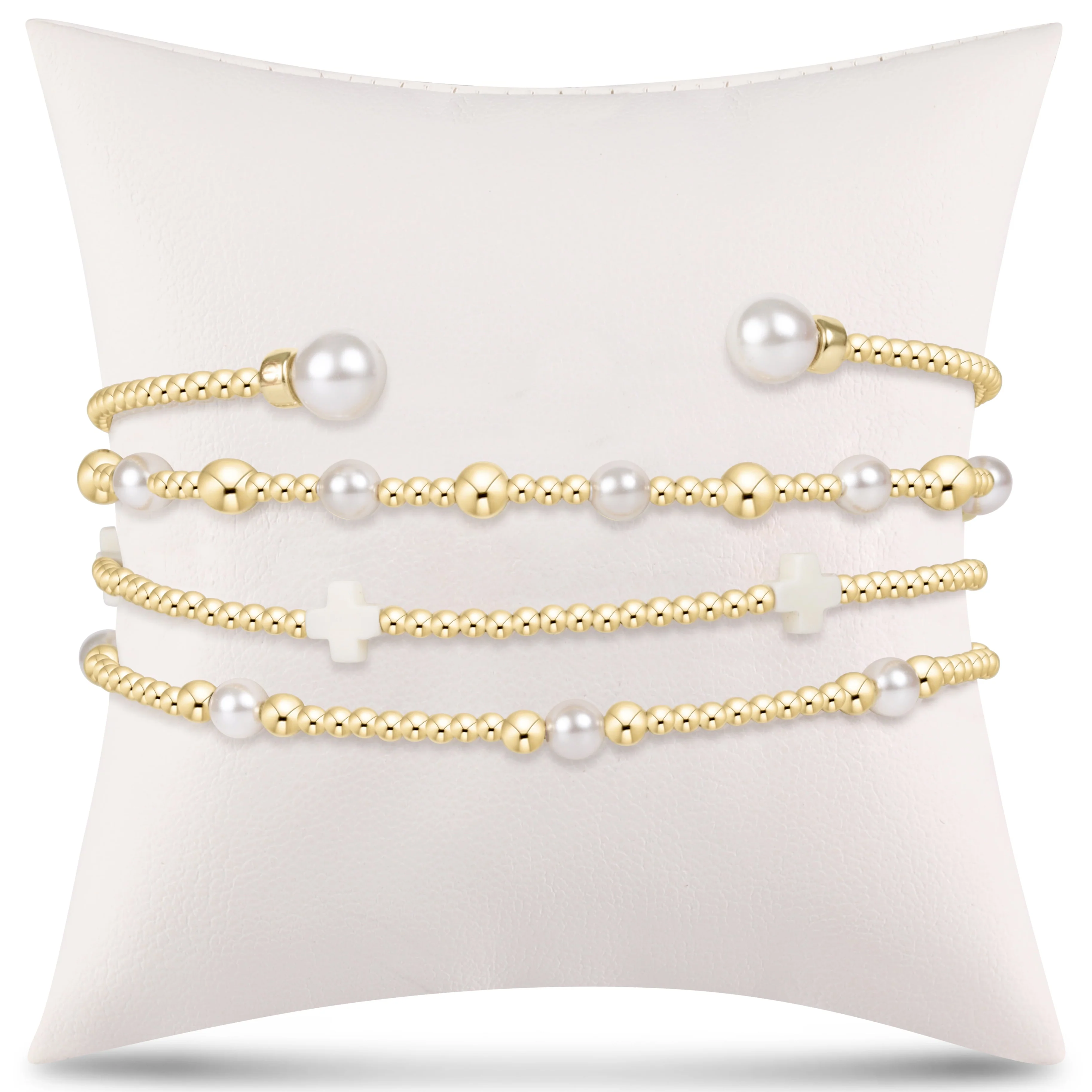 effortless stack of 4 - pearl