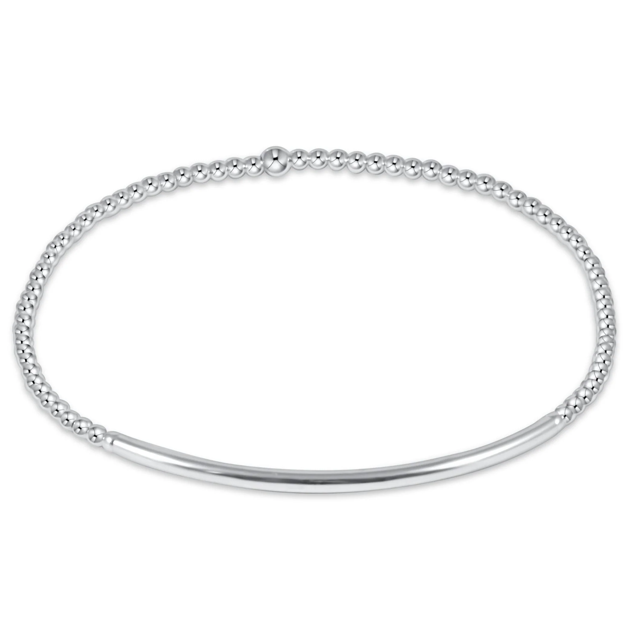 Classic Sterling 2mm Bead Bracelet - Bliss Bar Sterling