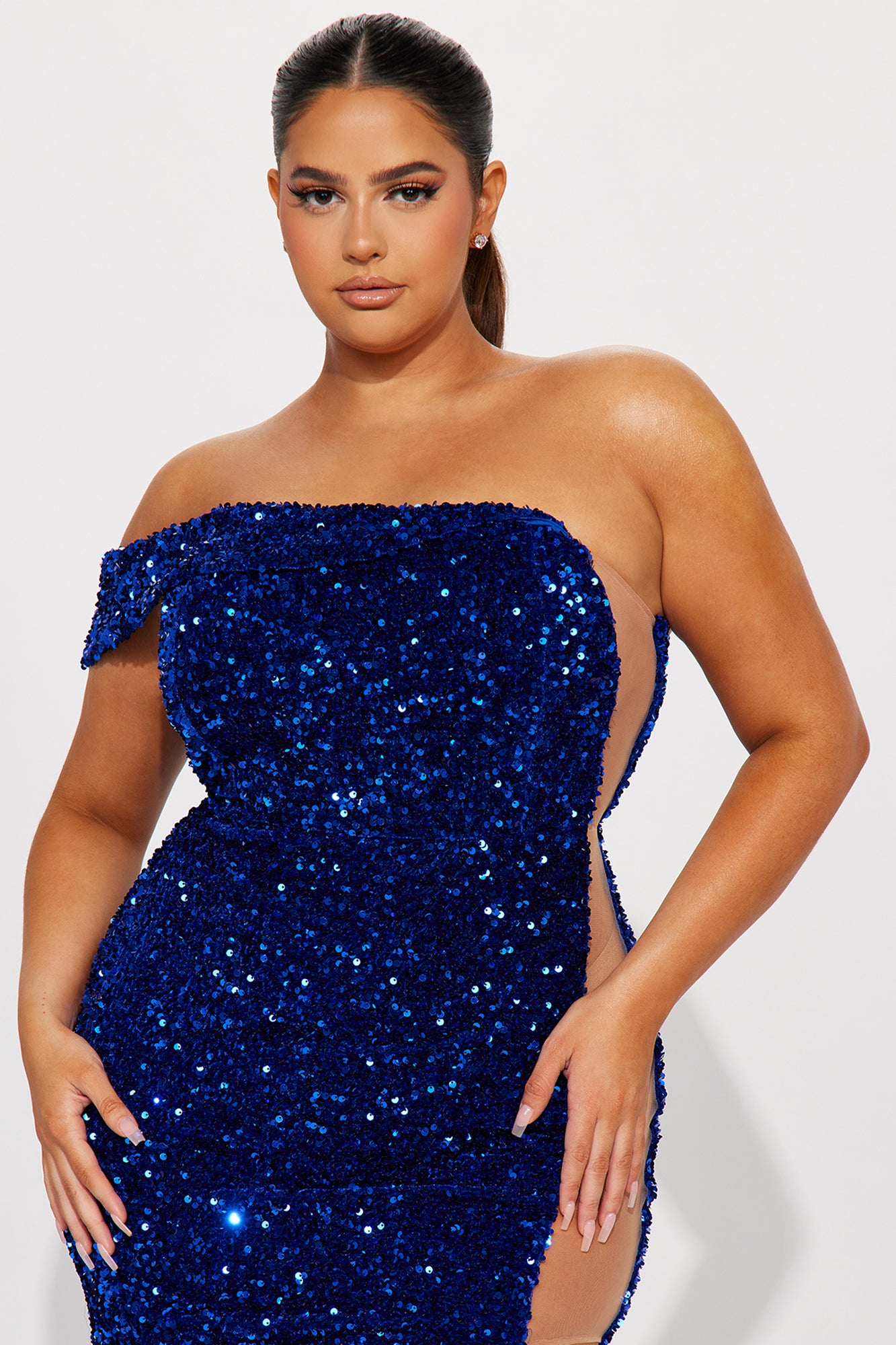 Alexandra Sequin Gown - Royal