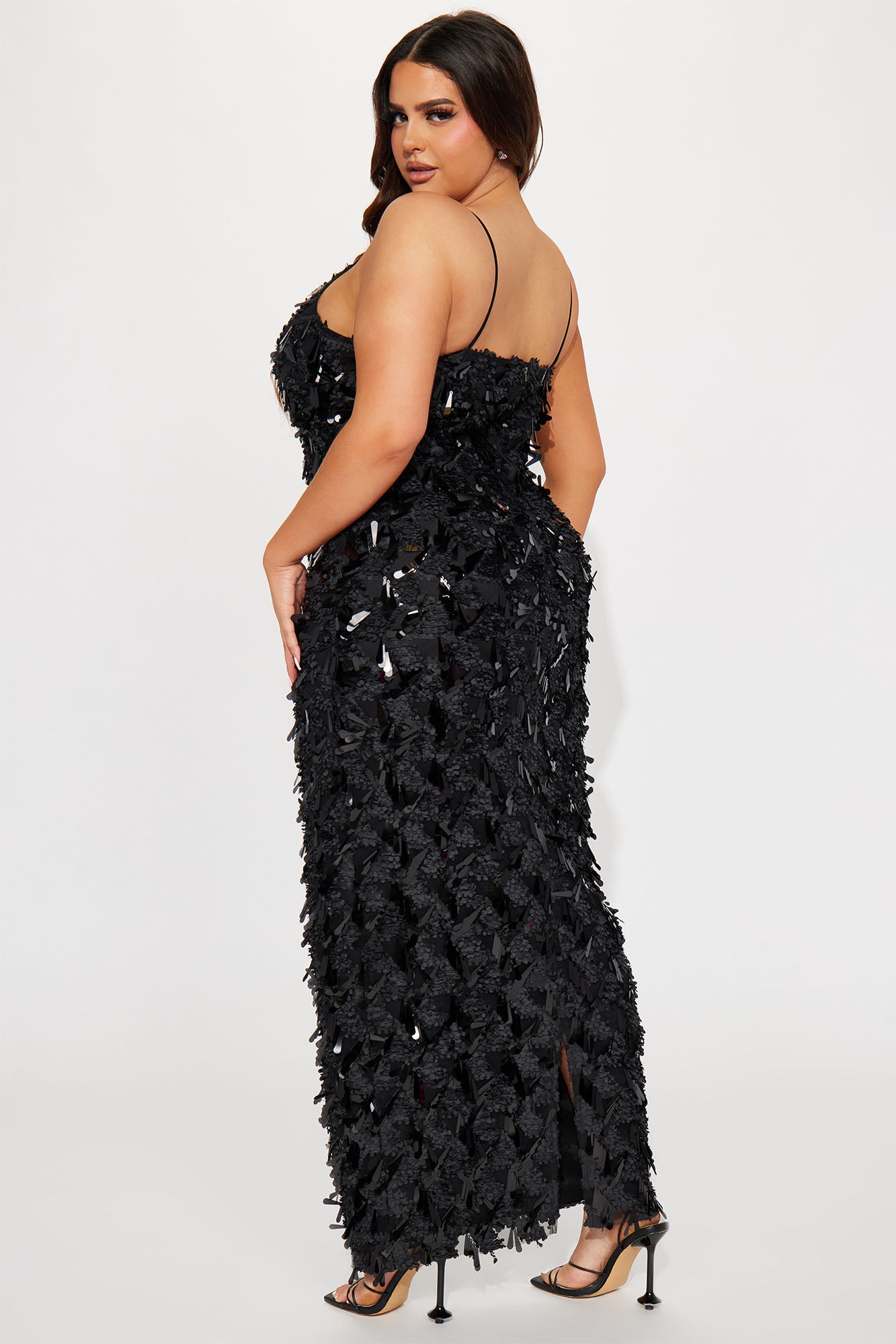 Barcelona Nights Sequin Maxi Dress - Black