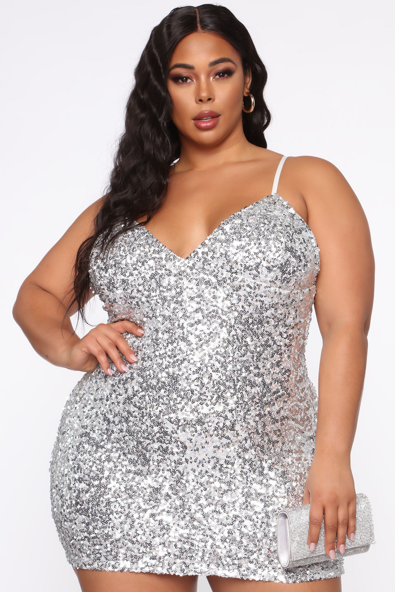 Call Me Princess Sequin Mini Dress - Silver
