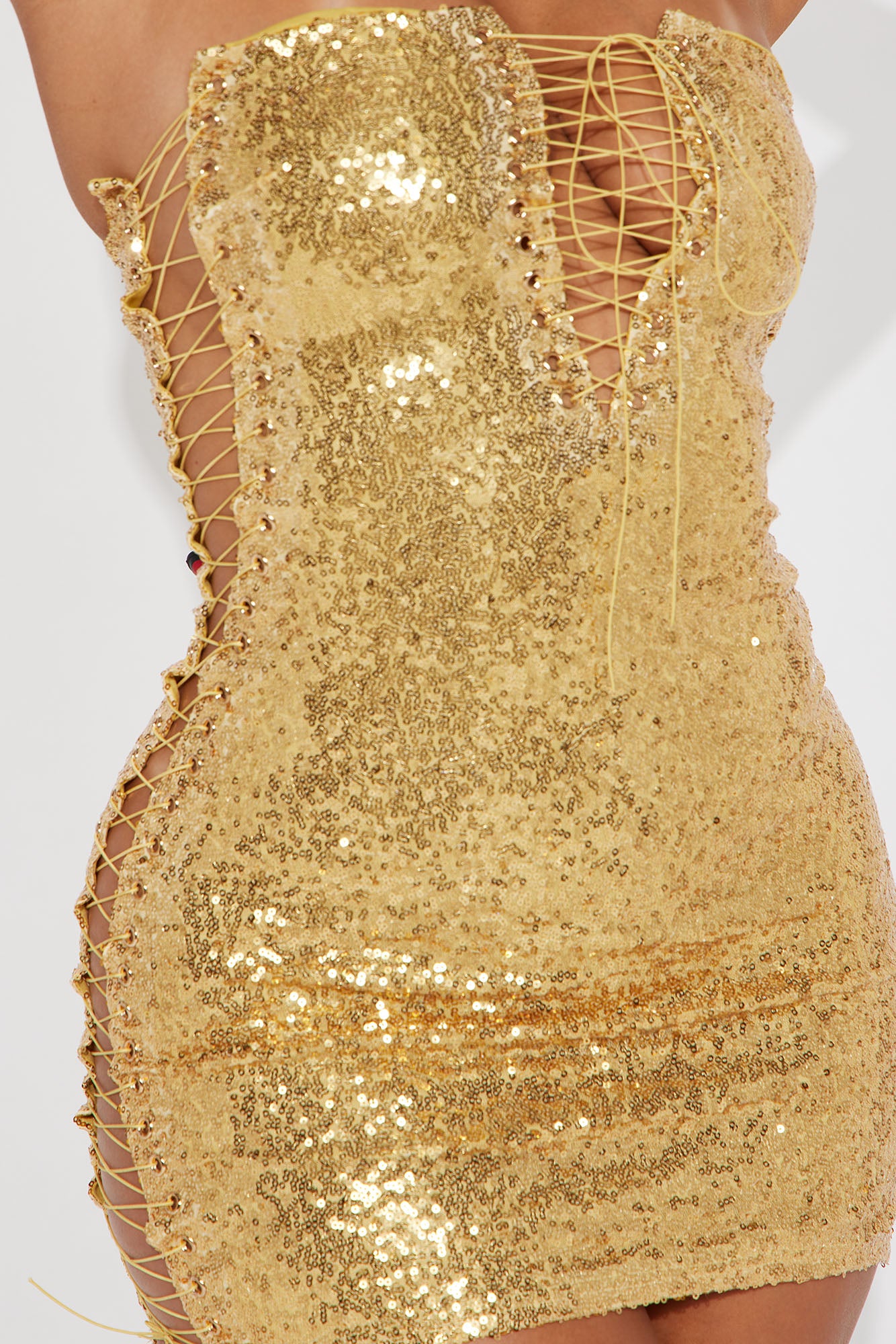 After Party Chic Sequin Mini Dress - Gold