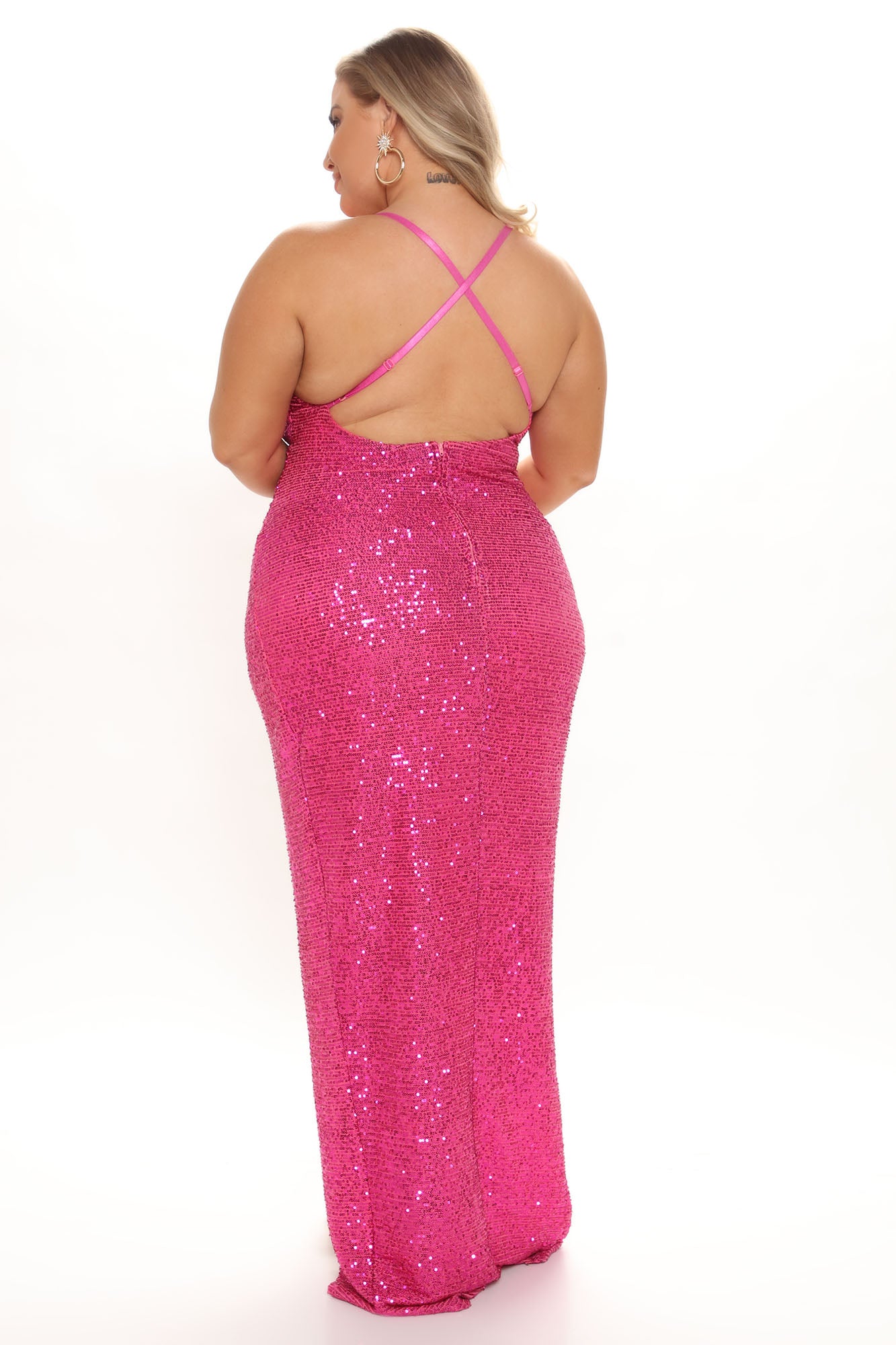 Champagne Taste Sequin Maxi Dress - Pink