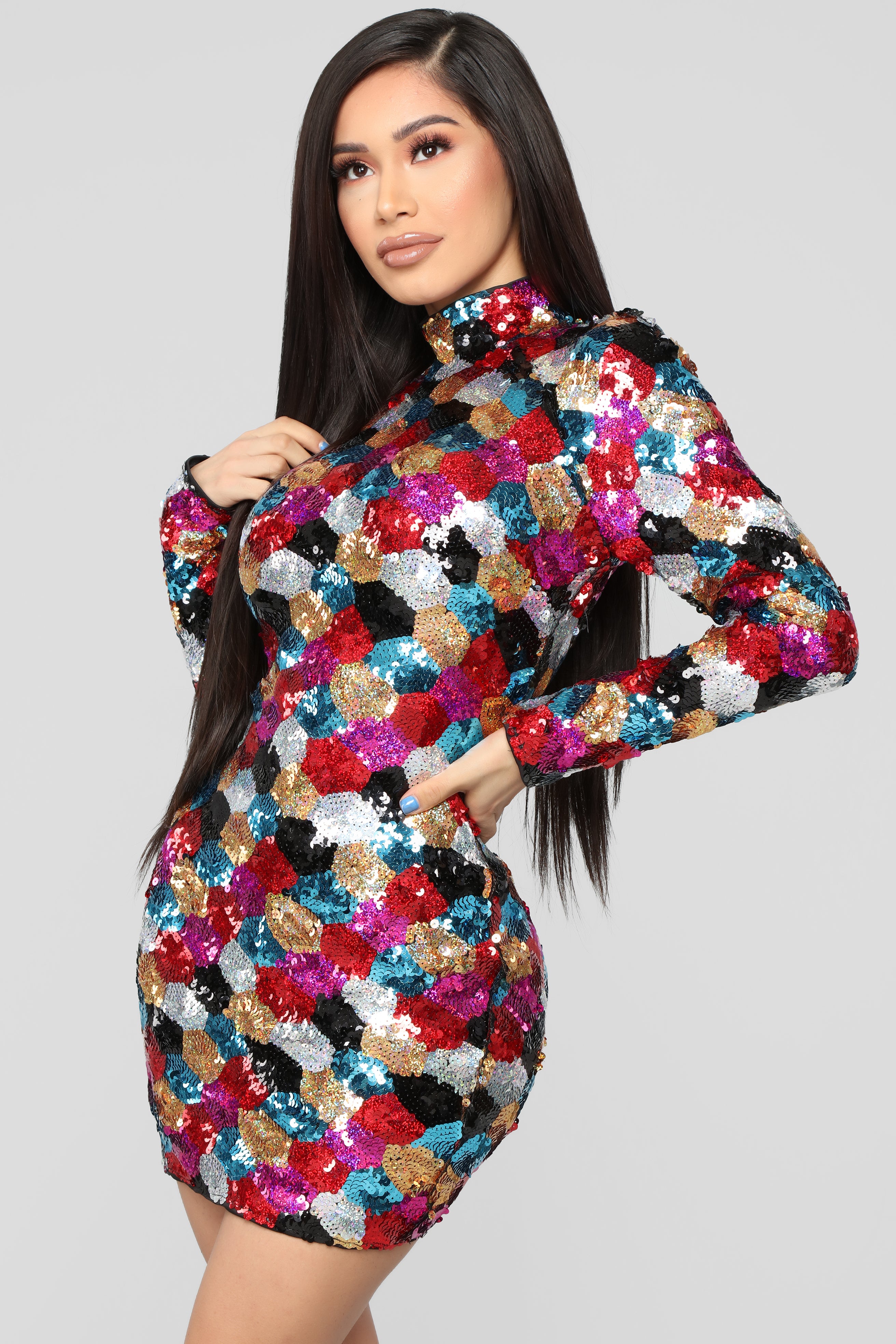 Colorful Soul Sequin Dress - Multi
