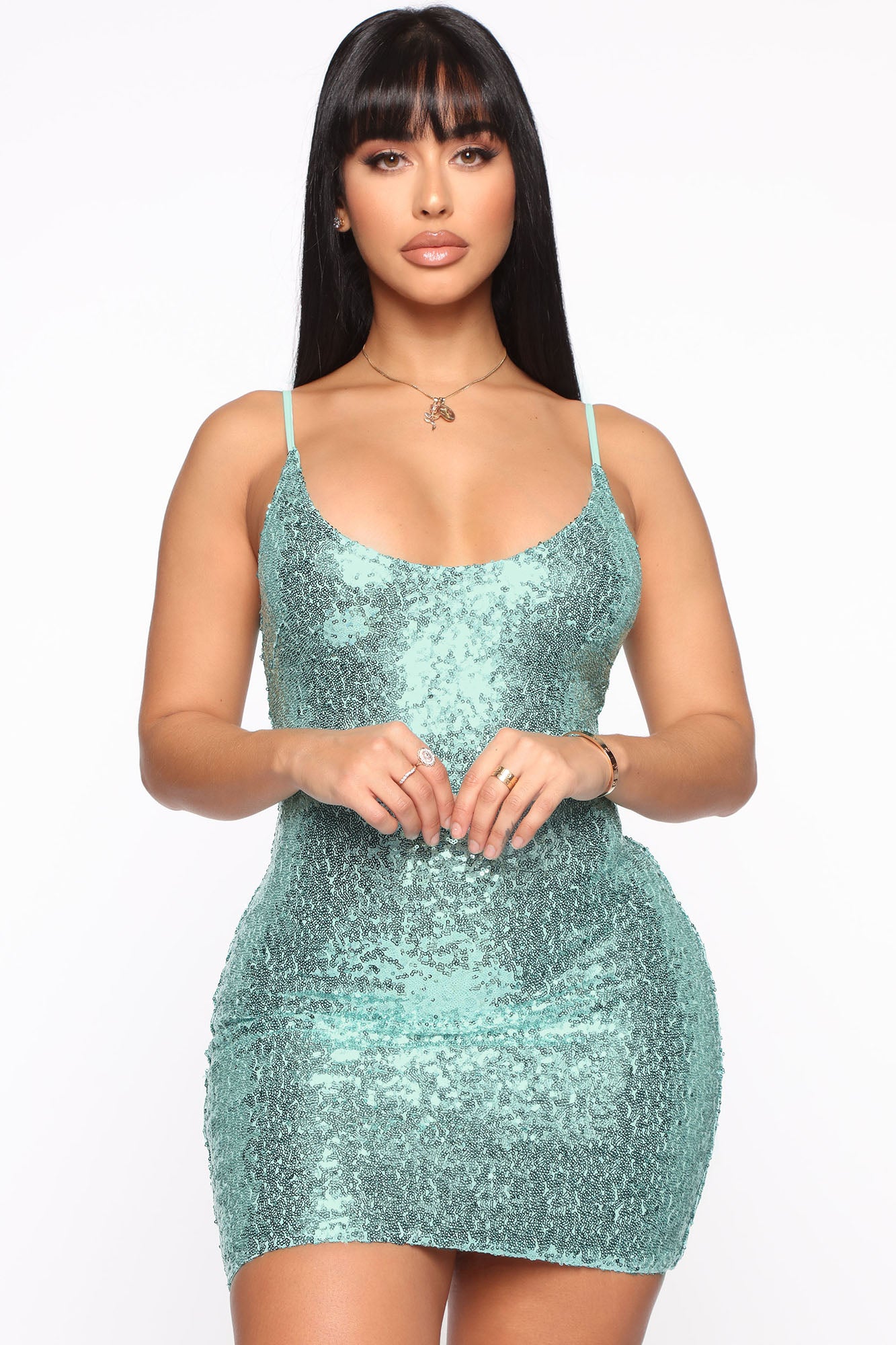 Baby Tonight Sequin Dress - Mint
