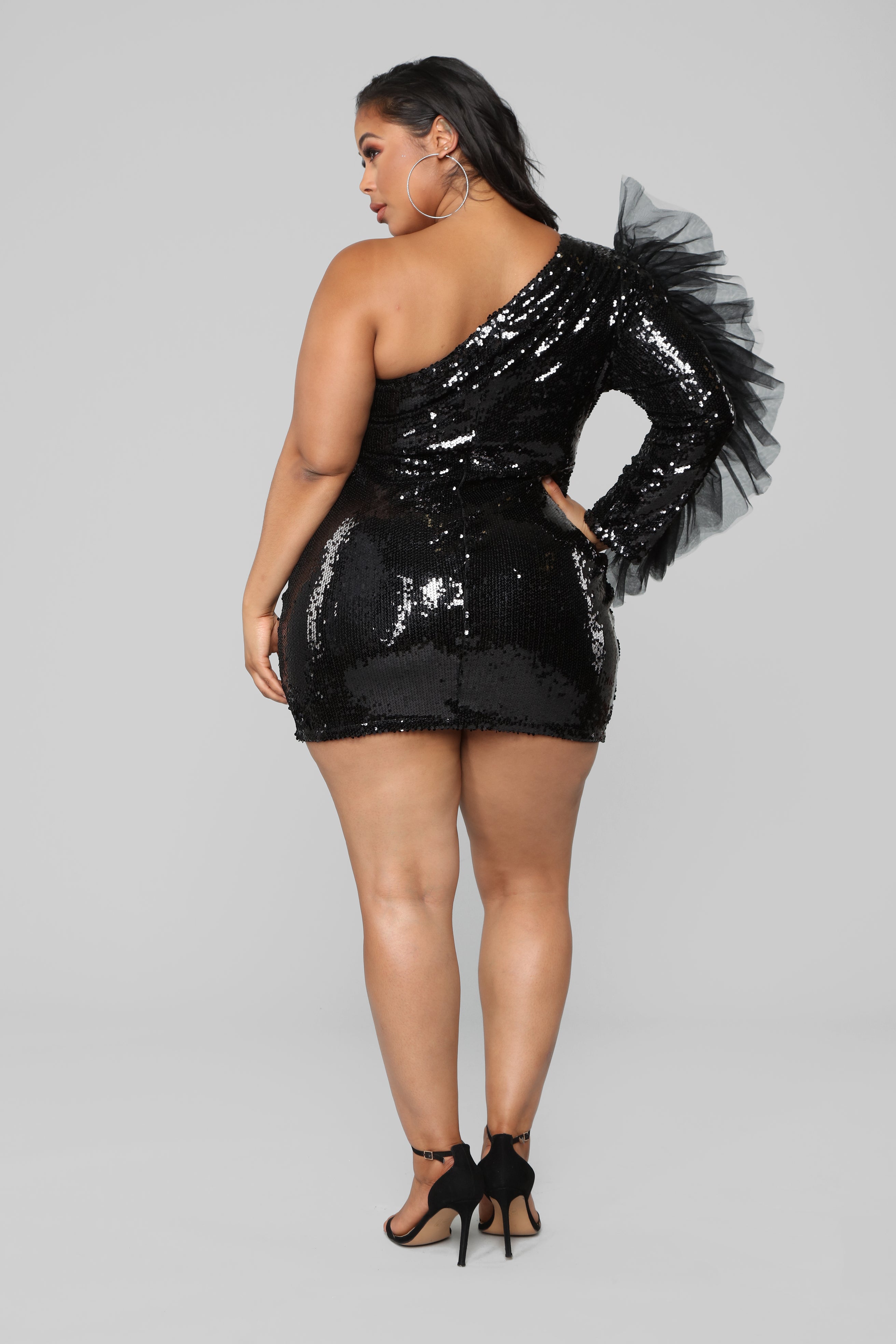 Always A Diva Sequin Dress - Black