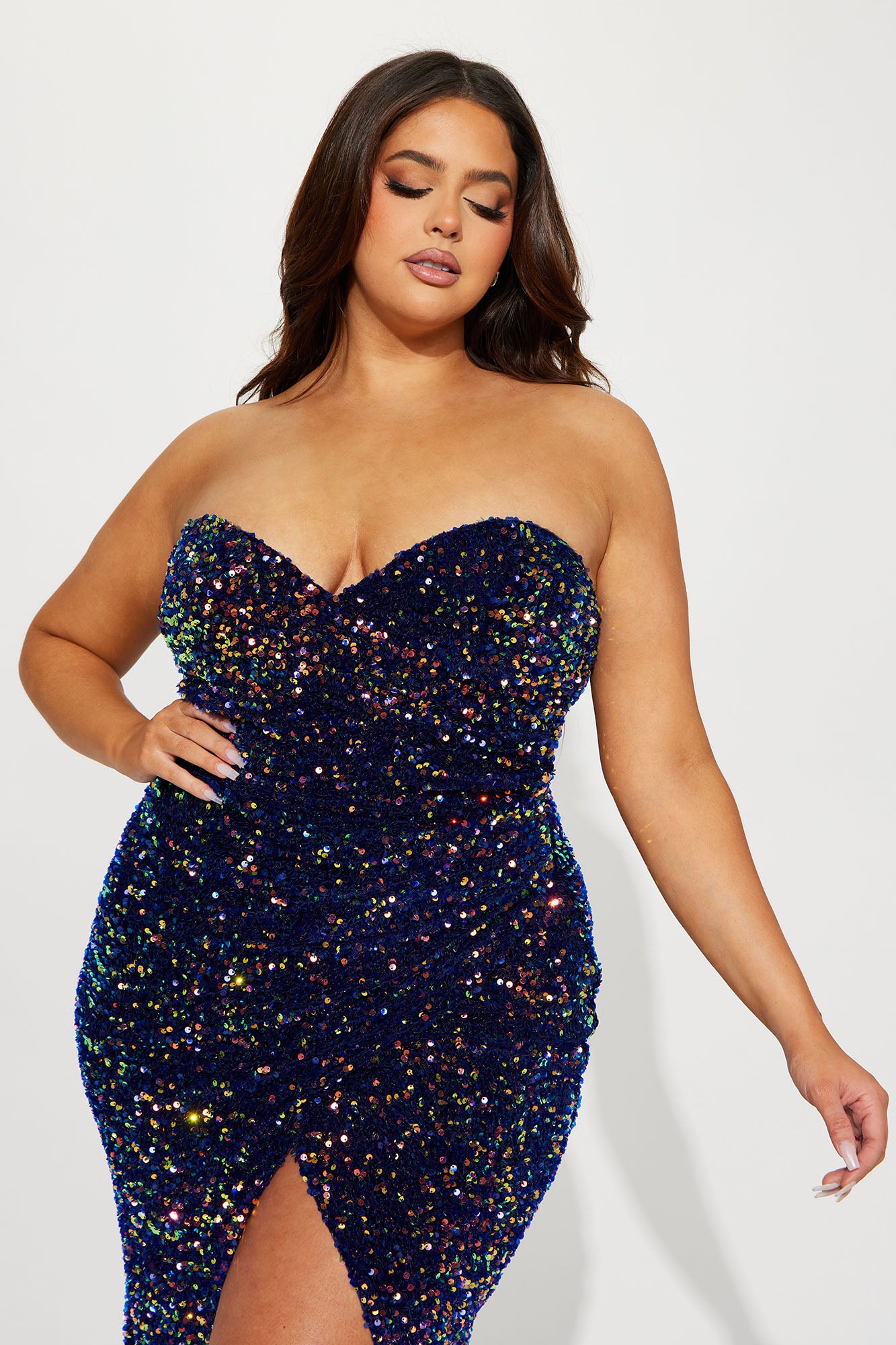 Awards Sequin Maxi Dress - Royal