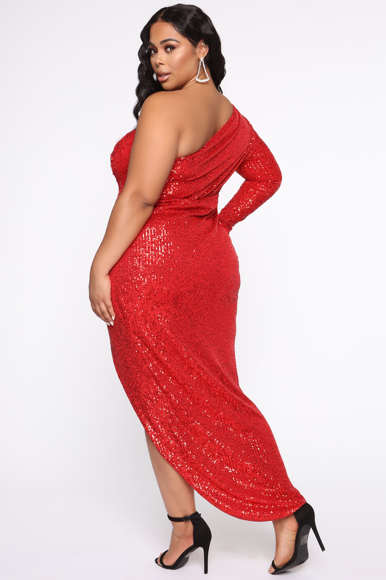 And The Winner Is Sequin Maxi Dress - Red