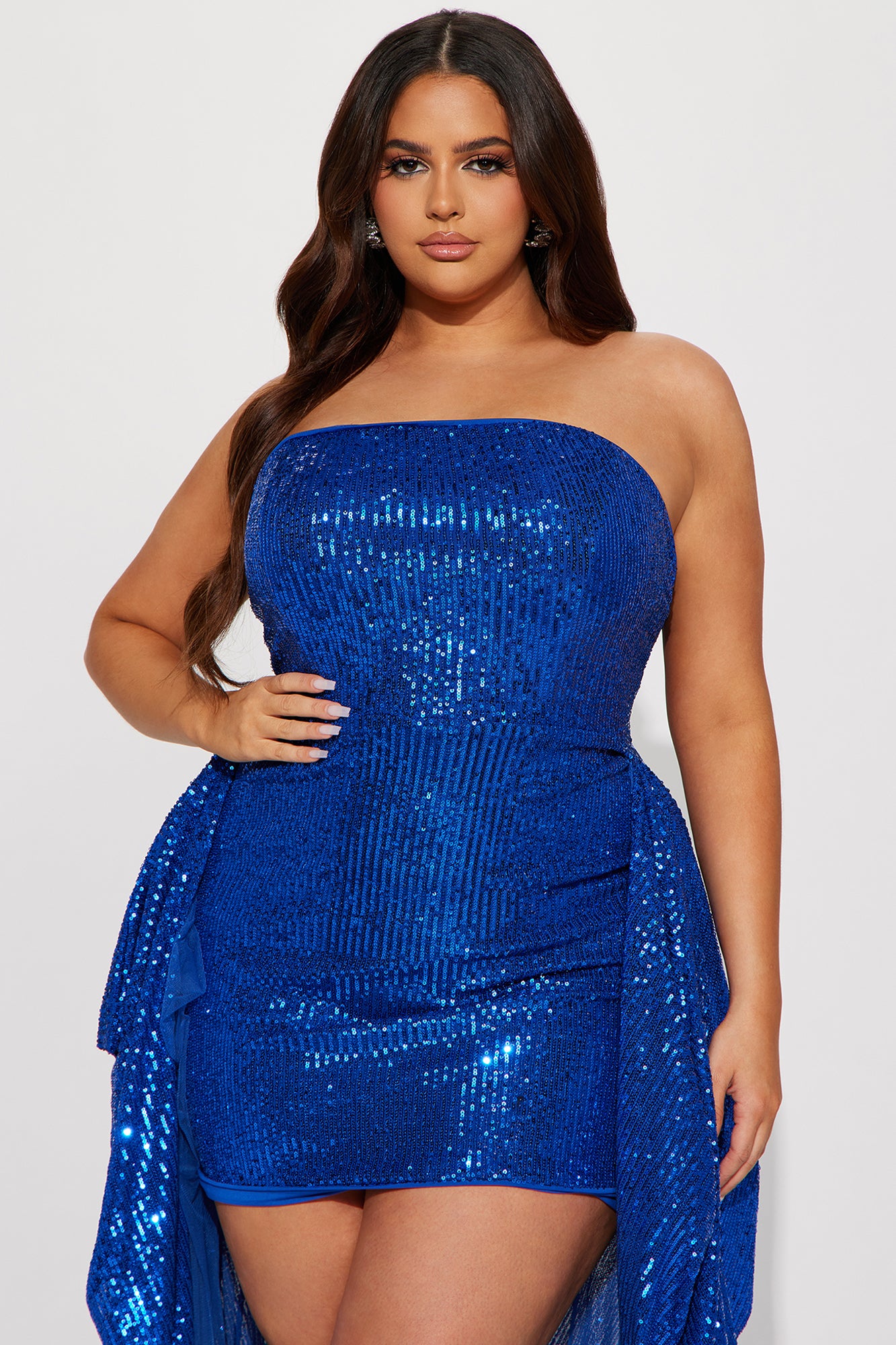 Carlie Sequin Gown - Royal