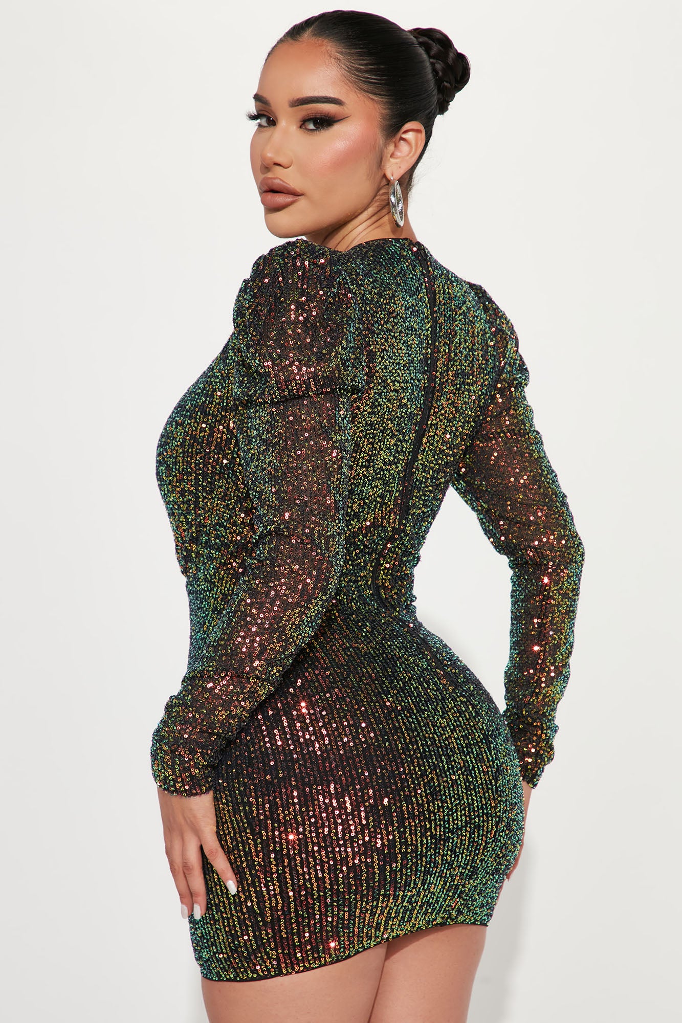 After Hours Sequin Mini Dress - Rose Gold