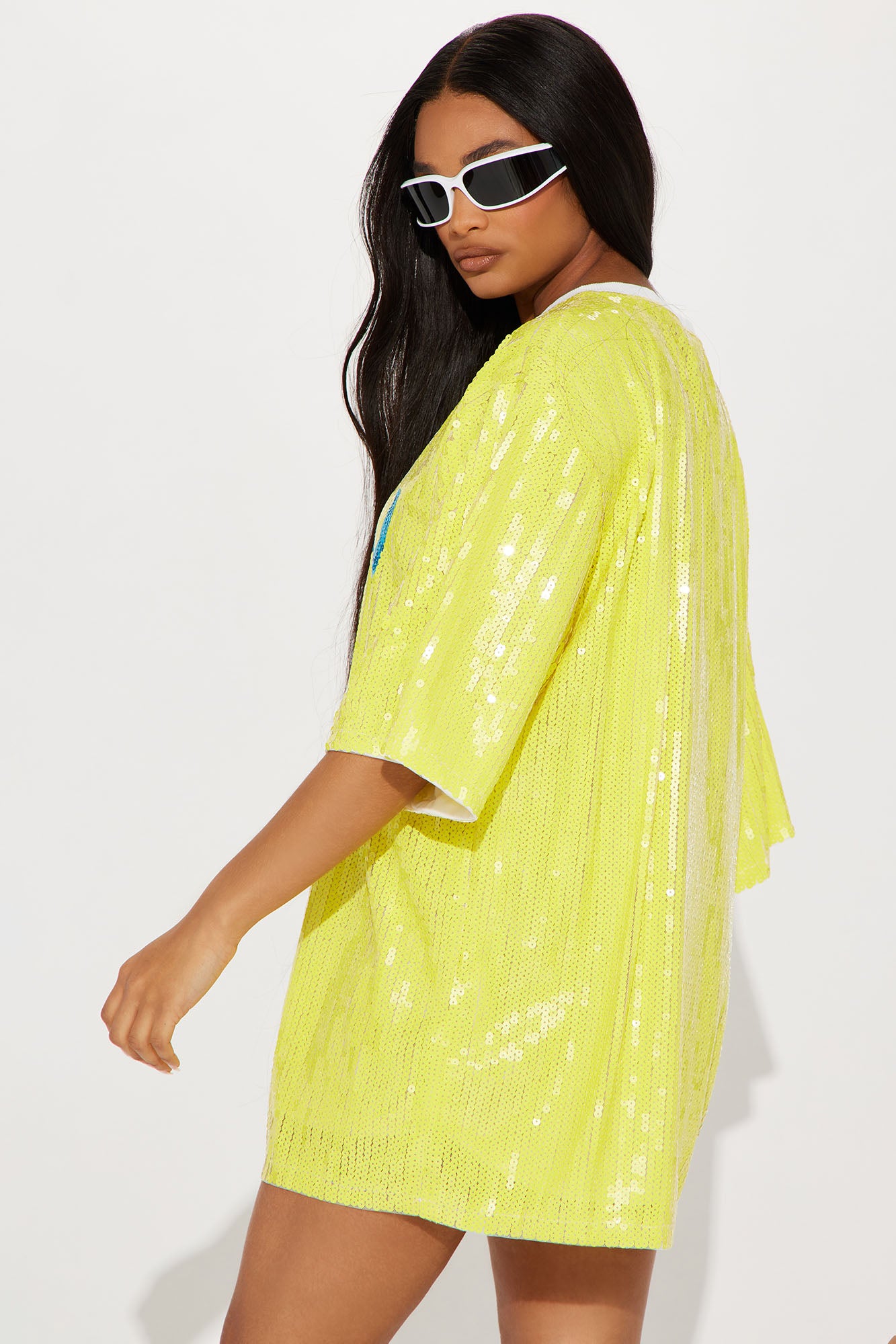 All You Need Is Love Sequin Tunic - Yellow