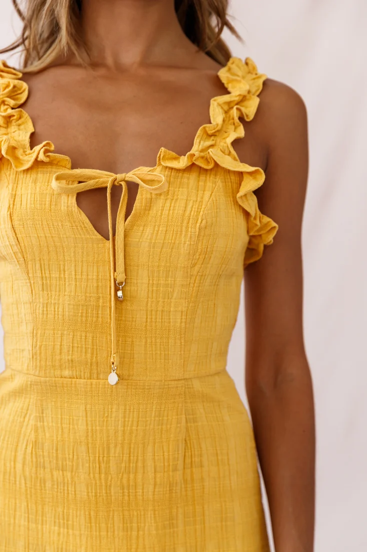 Elah Frily Mini Dress Yellow