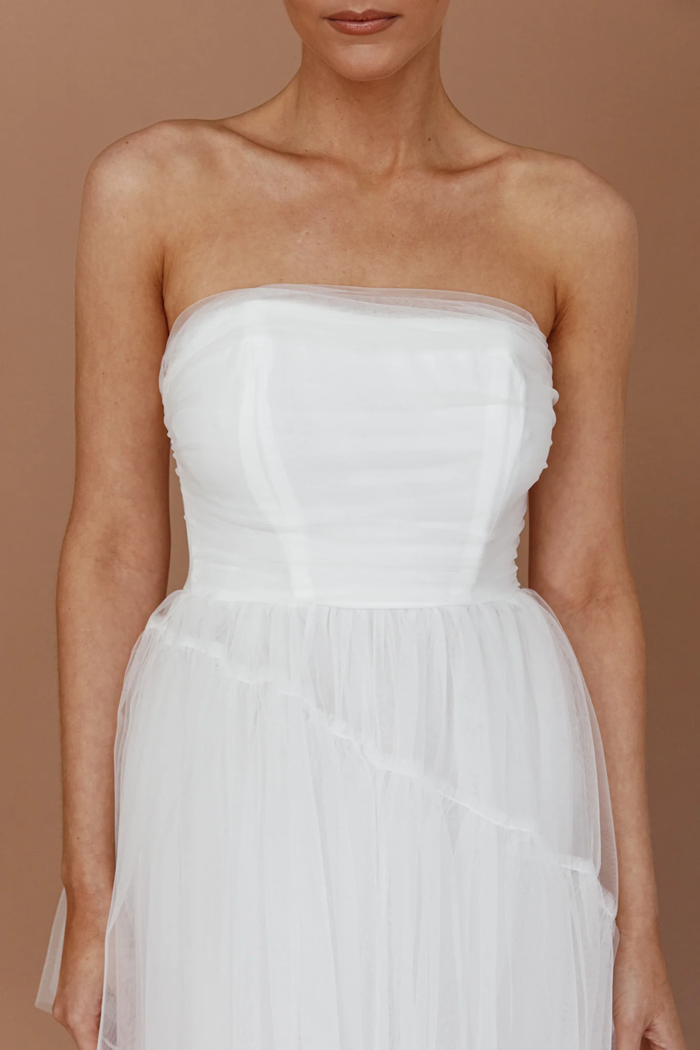 Always & Forever High-Low Midi Dress White