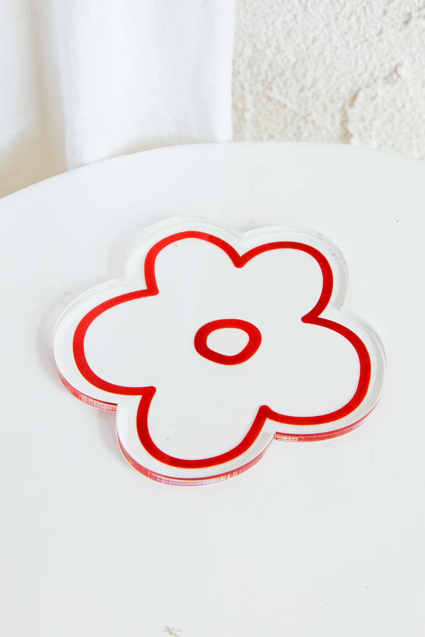 Flower Feeling 4pc Acrylic Coaster Set