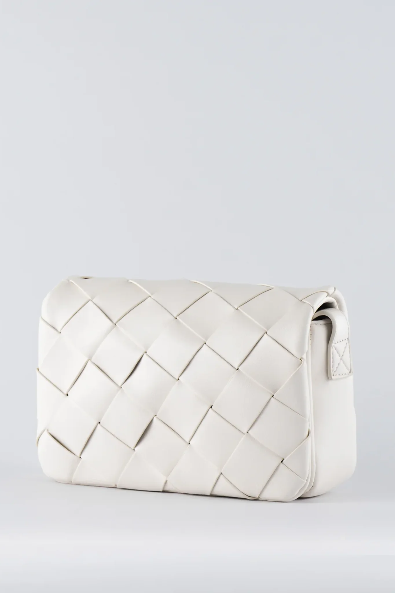 TEN TONES Azure Weave Bag White