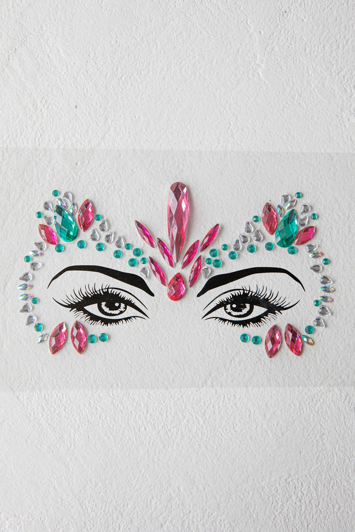 Electric Nights Face Jewels Multi D