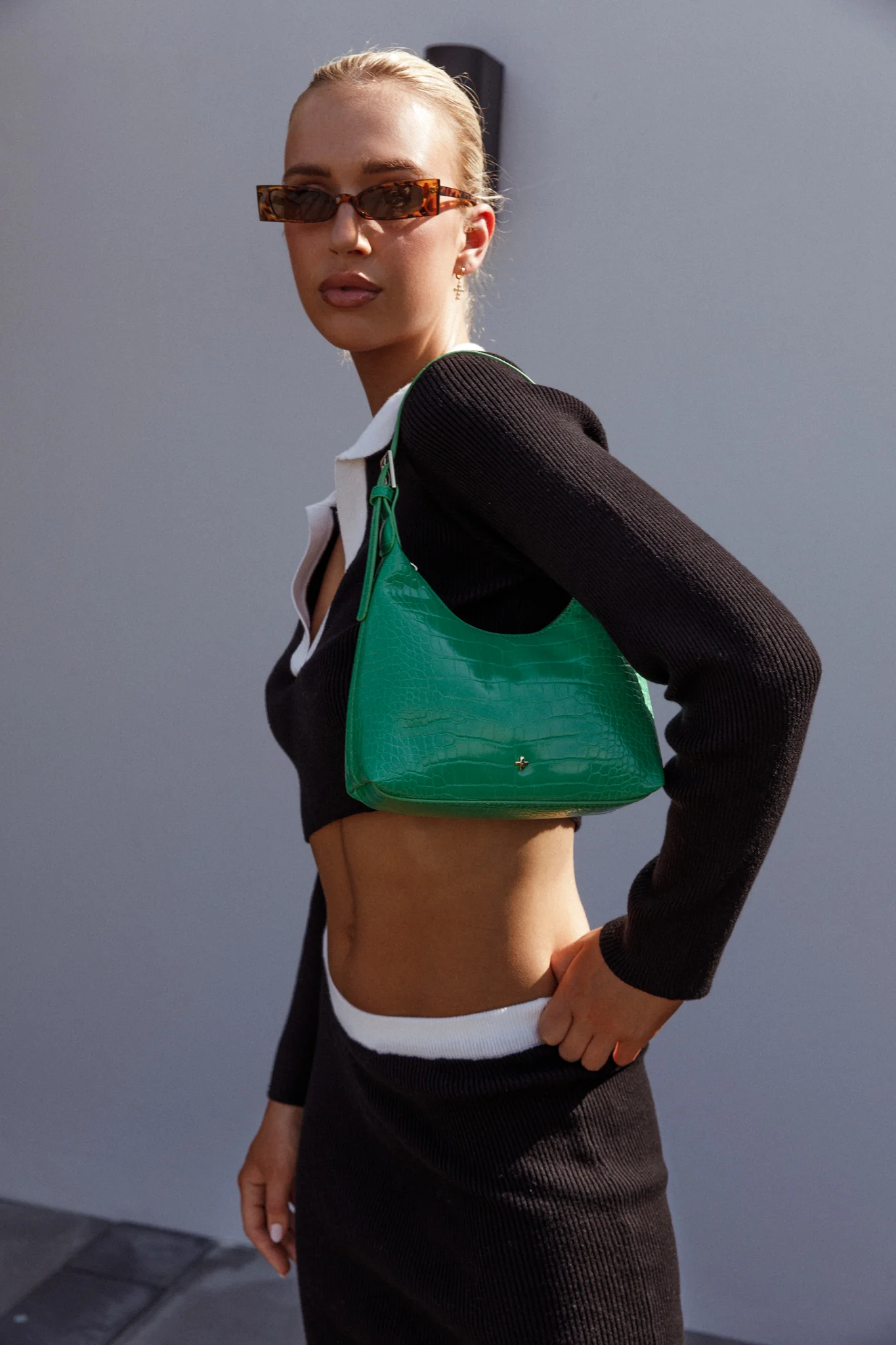 Peta And Jain Cambridge Handbag Green