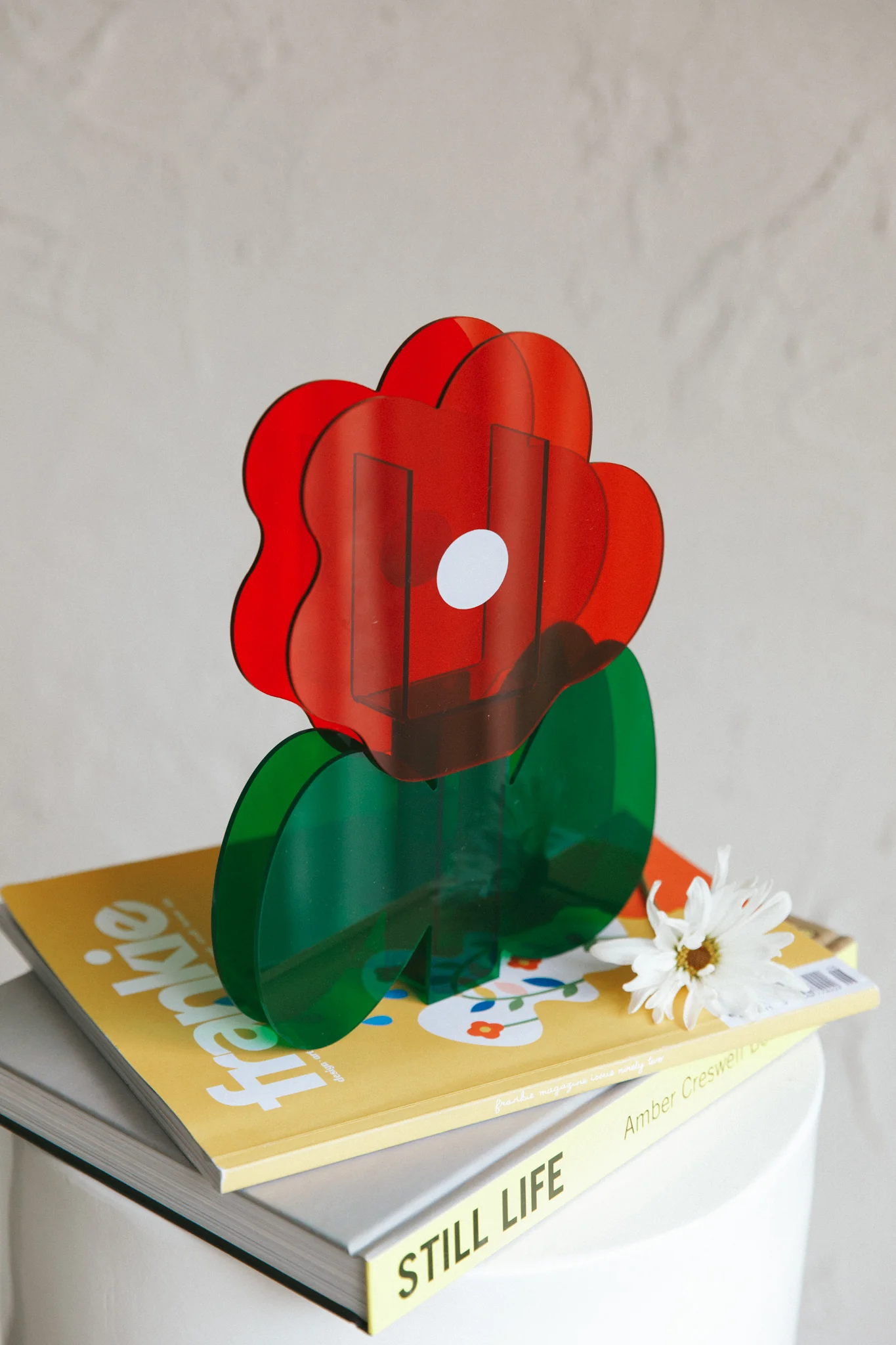 Zephyr Eco-friendly Acrylic Vase Red