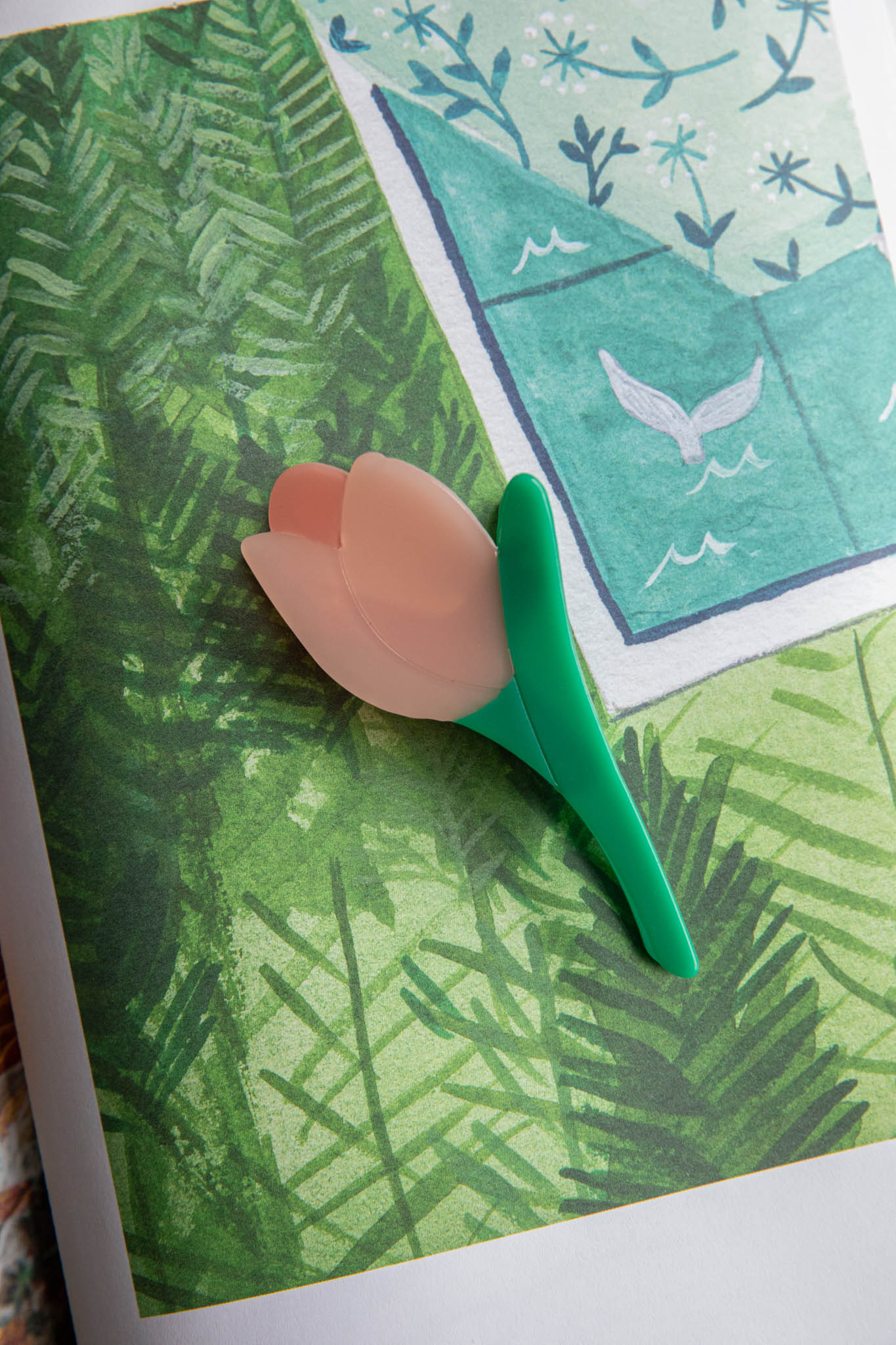 Tulip Hair Clip Flower