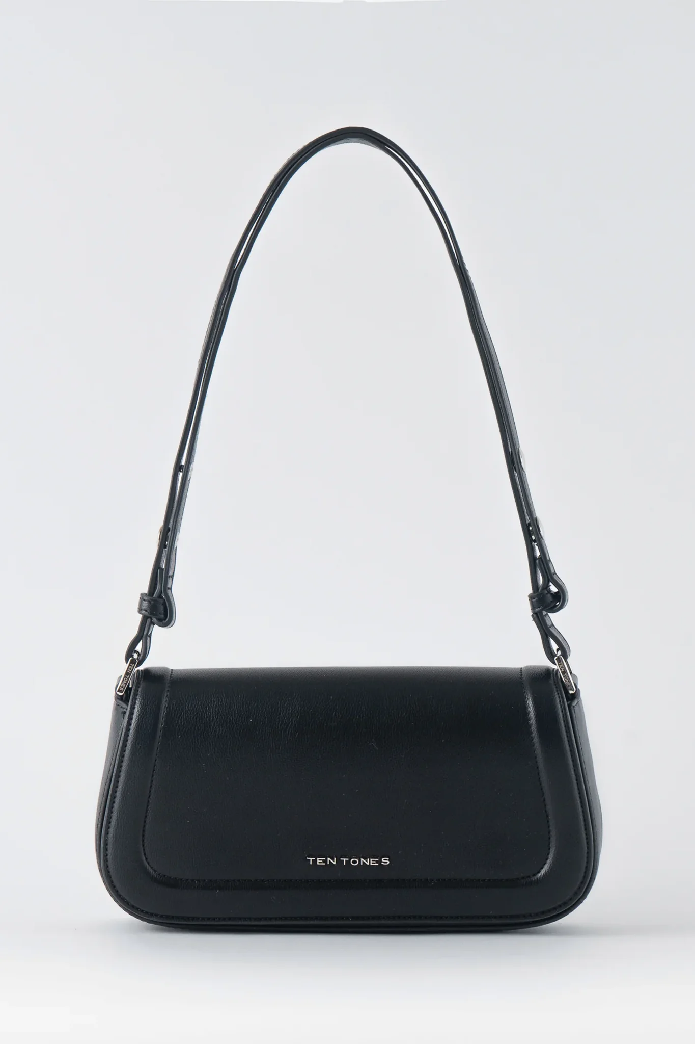 TEN TONES Bruno Baguette Bag Black