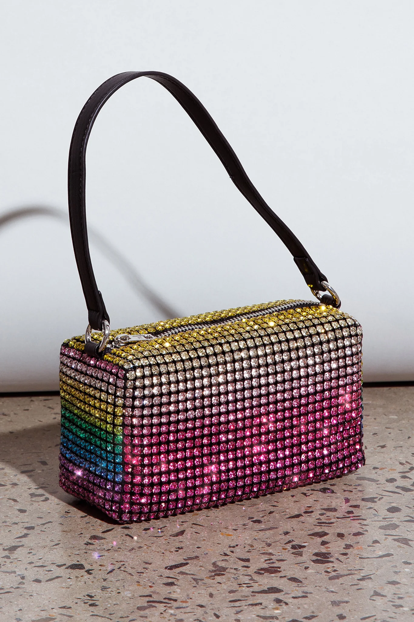 Mara Crystal Rectangular Bag Green Multi