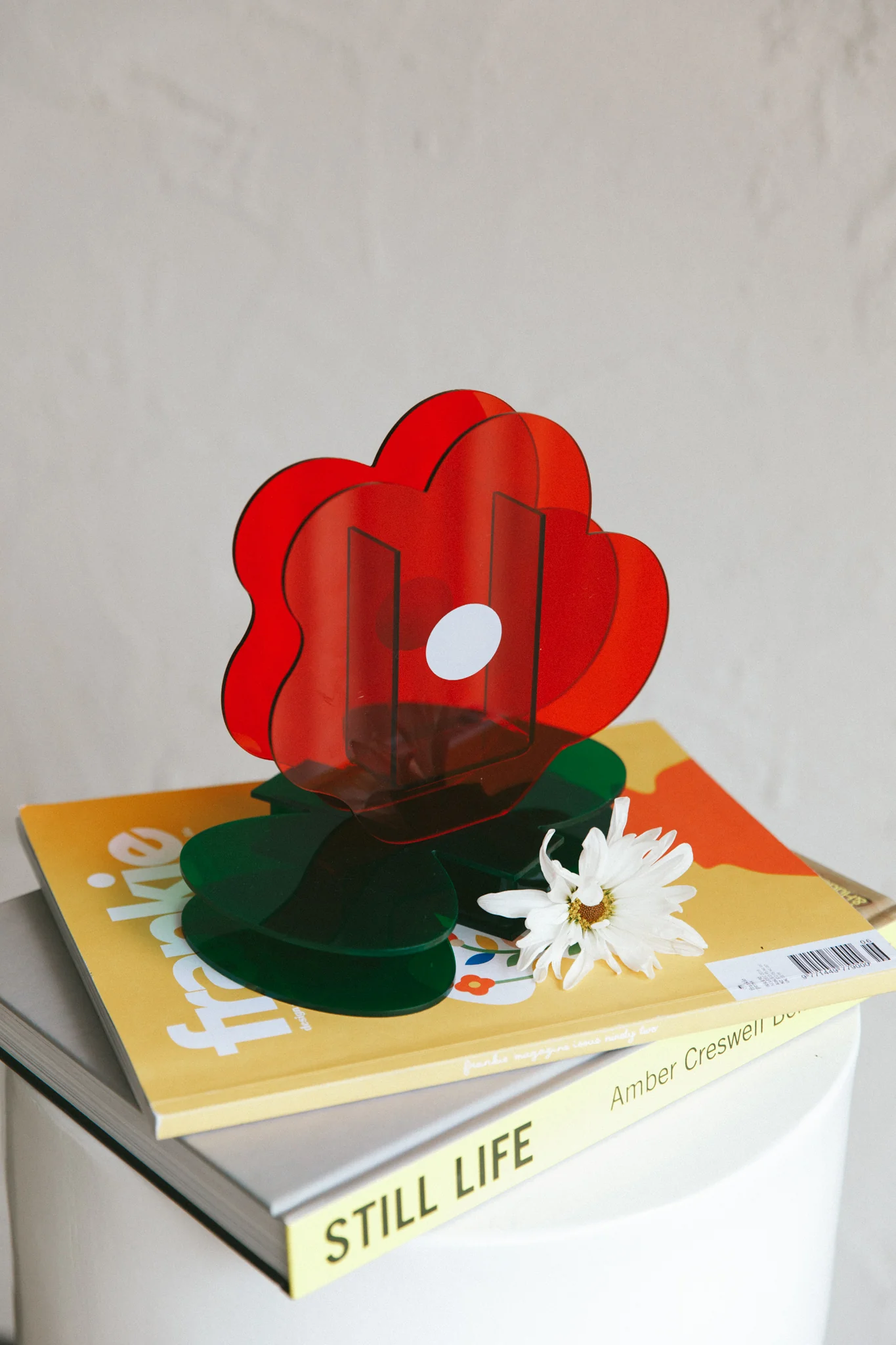 Zephyr Eco-friendly Acrylic Vase Red