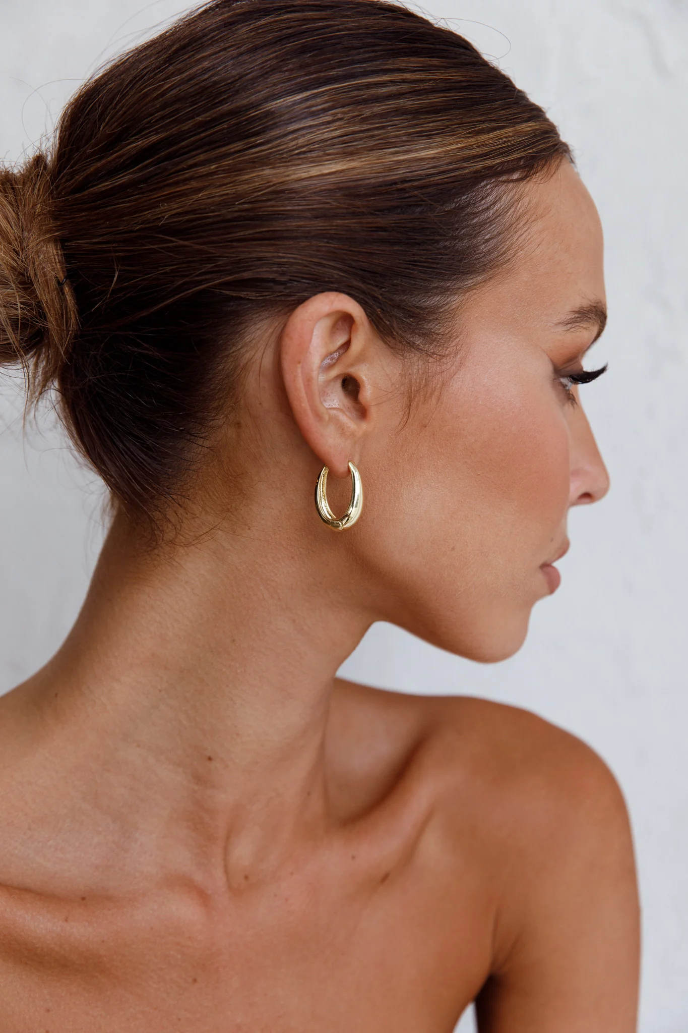 Helena Hoop Earrings Gold