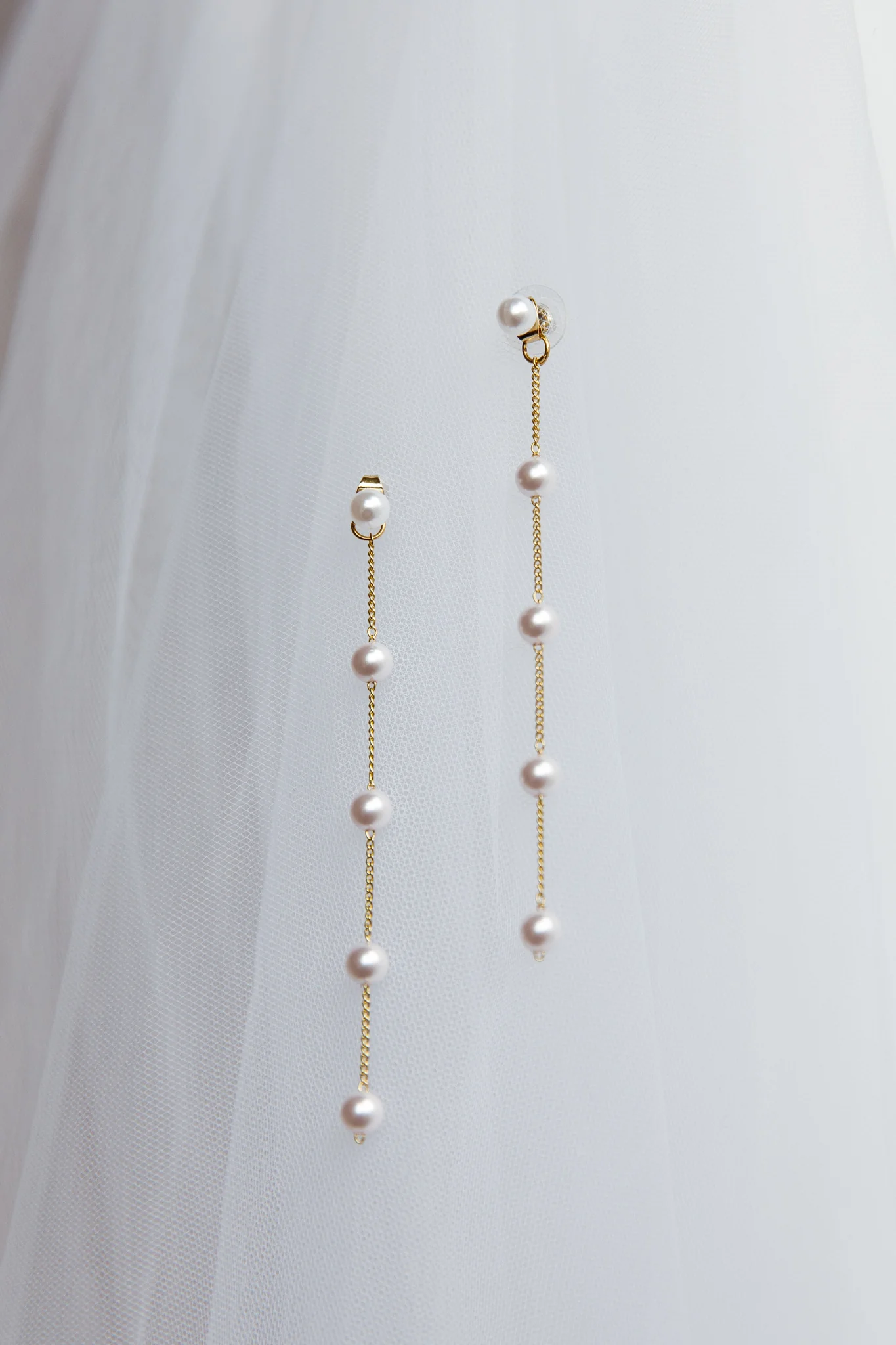 Gaia Pearl Drop Earrings Gold