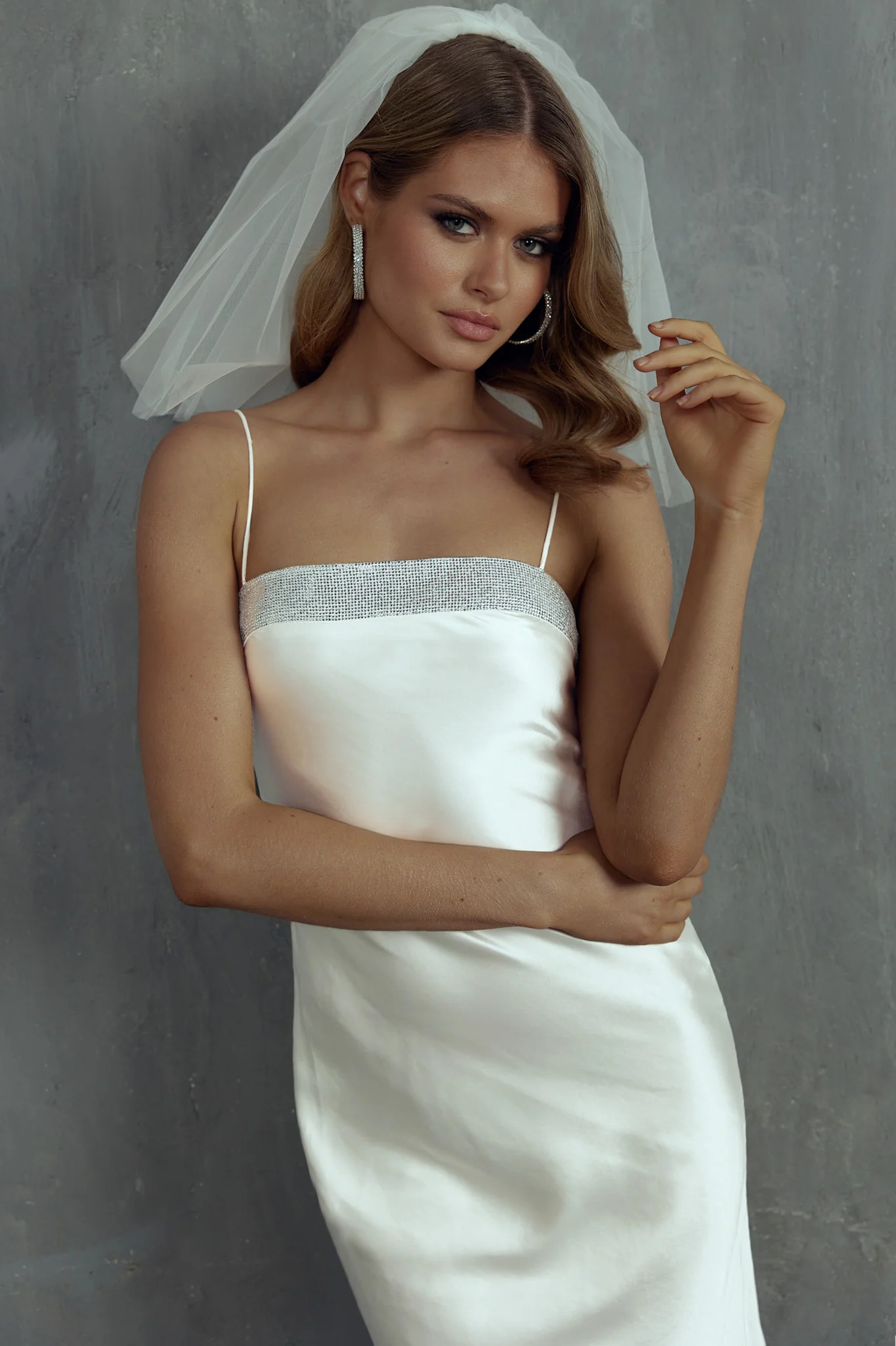 Making Headlines Diamante Neckline Maxi Dress White